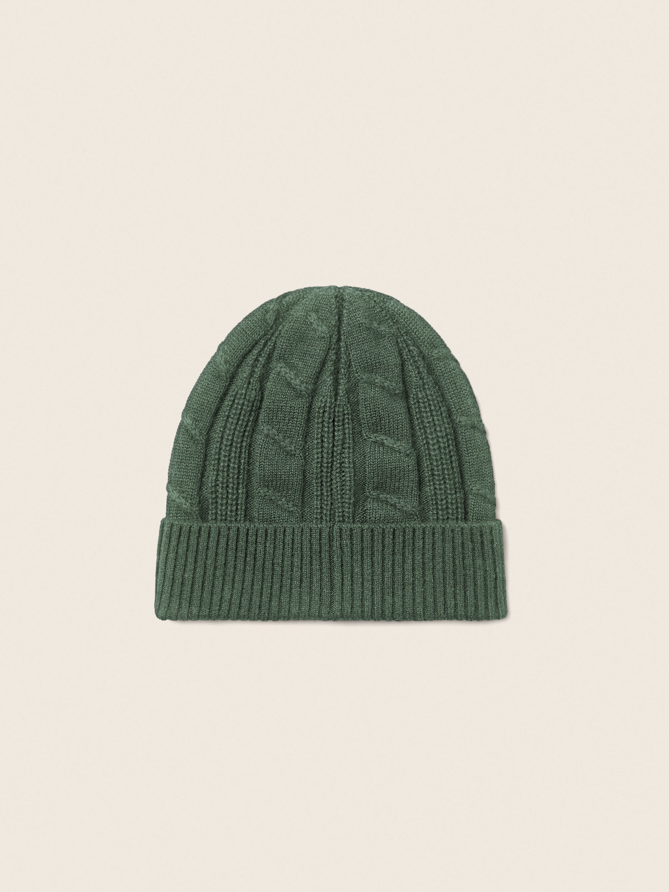 Light Green Mélange Oasi Cashmere Beanie Product detail photo #3