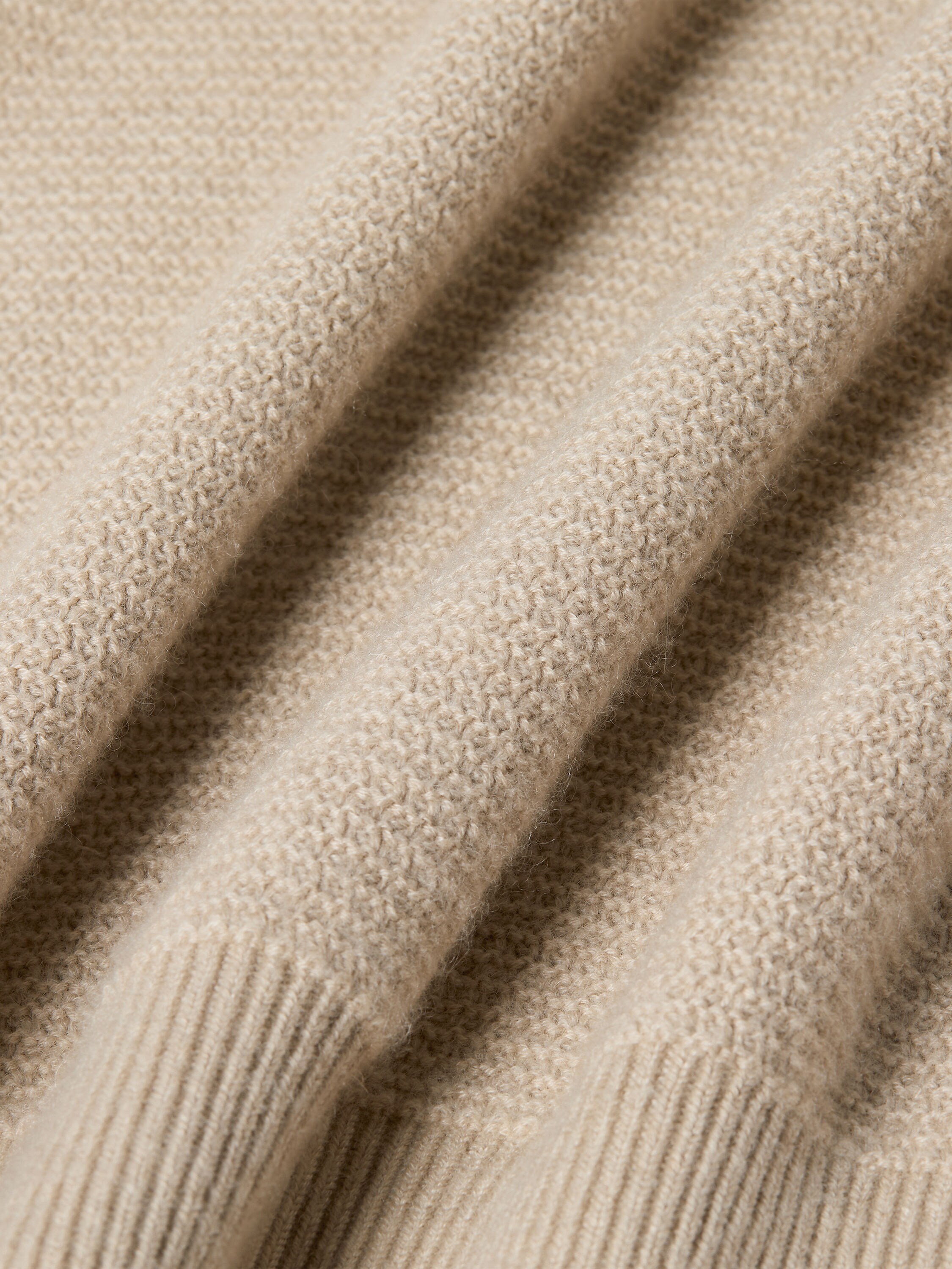 Cream White Oasi Cashmere Polo Shirt Product detail photo #4
