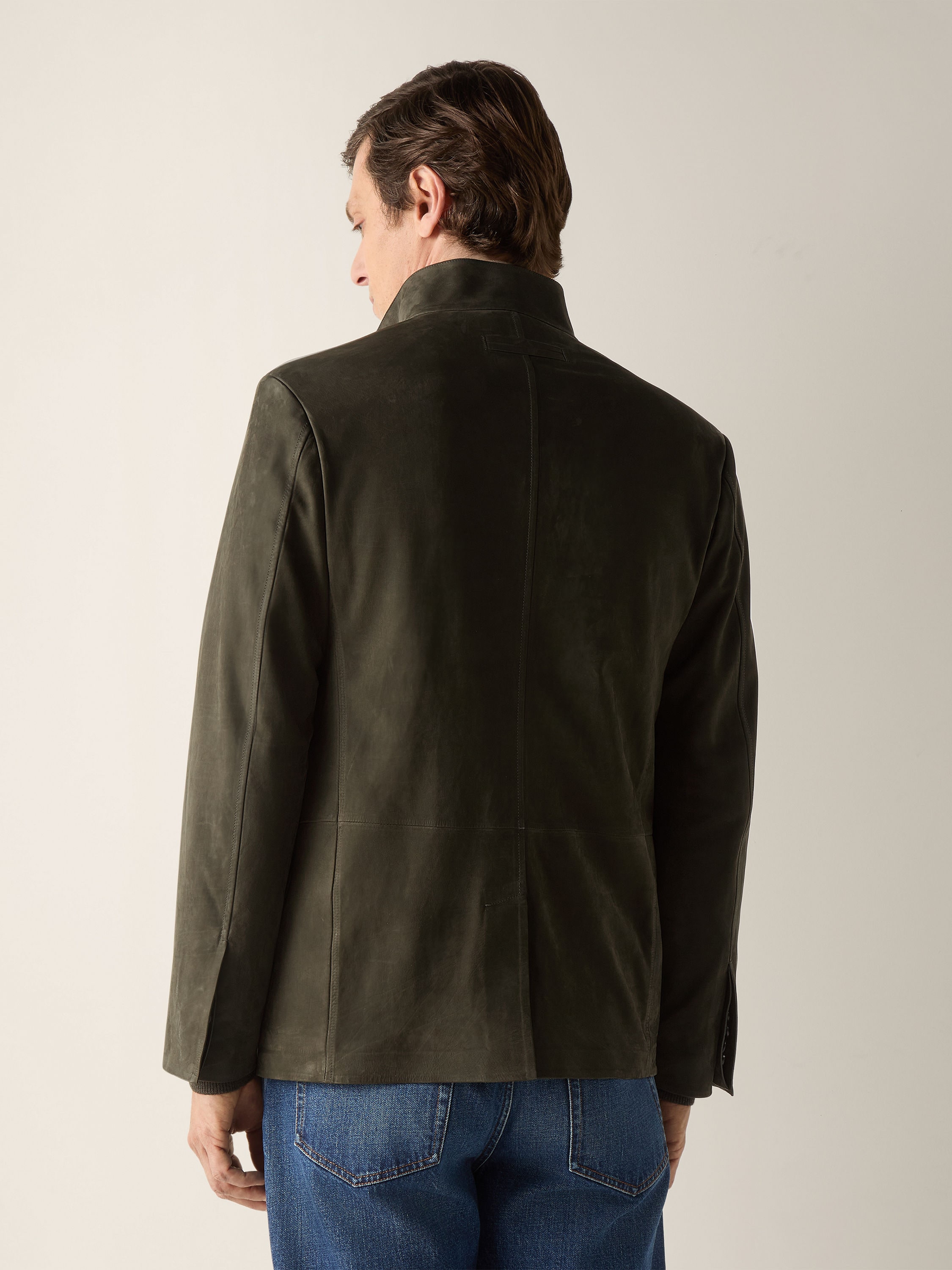 Dark Olive Green SECONDSKIN Il Conte Jacket Product detail photo #5