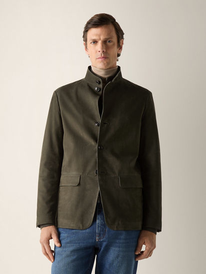 Dark Olive Green SECONDSKIN Il Conte Jacket FW26 39311179 | Zegna SE