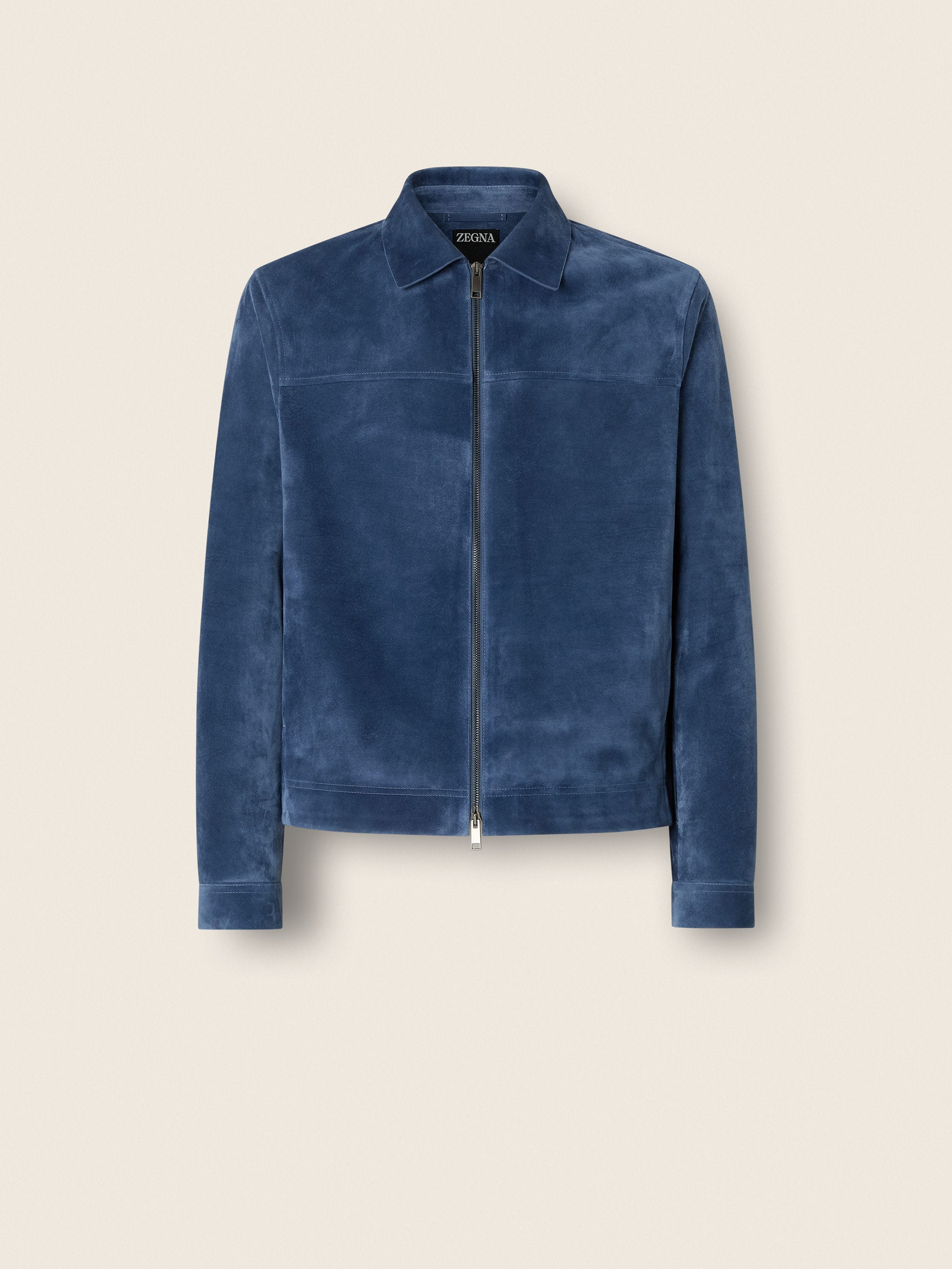 Light Blue Suede Blouson Main product photo