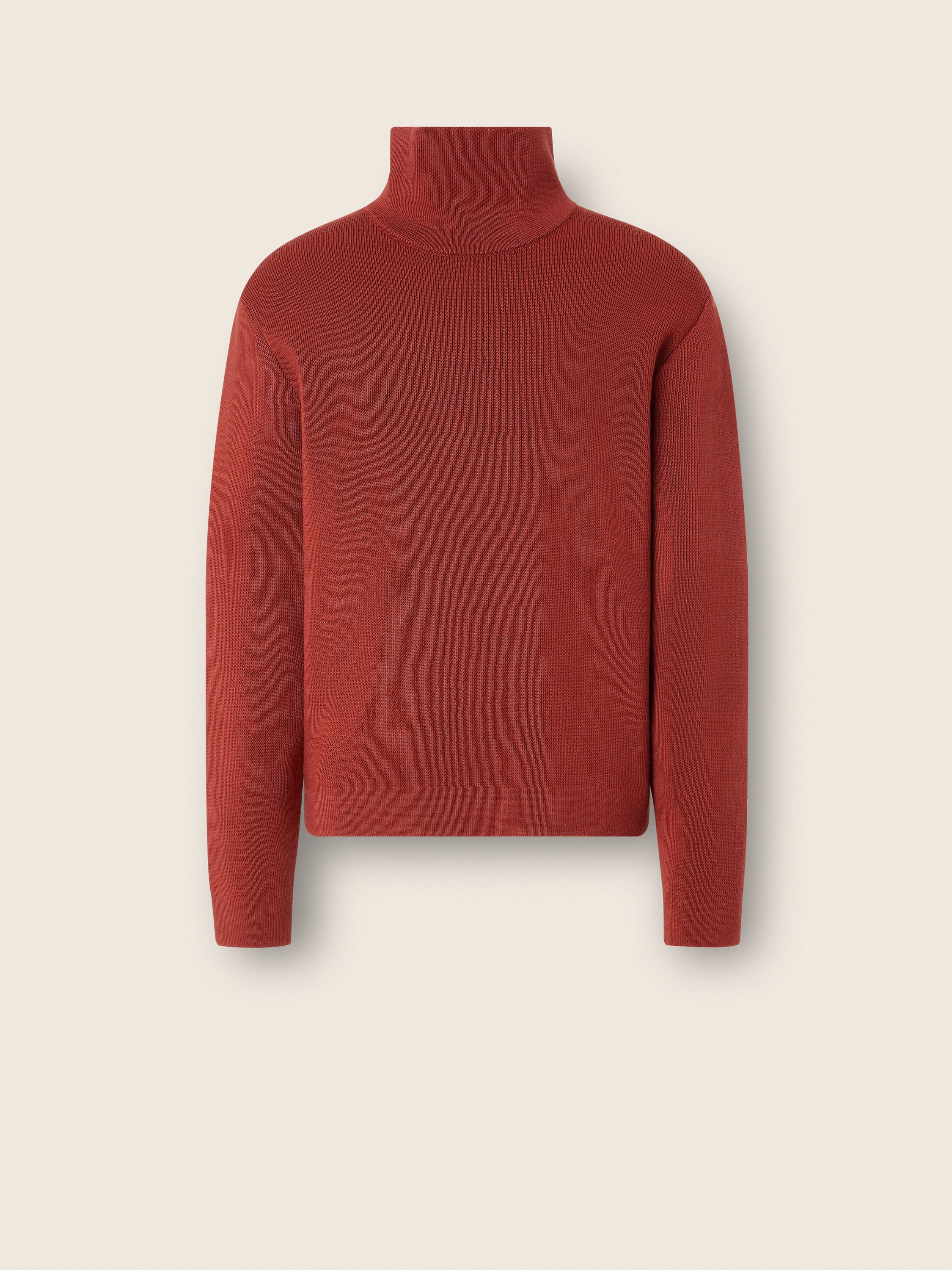 Rust Wool and Canapa Yarn Turtleneck FW26 40236738 | Zegna US