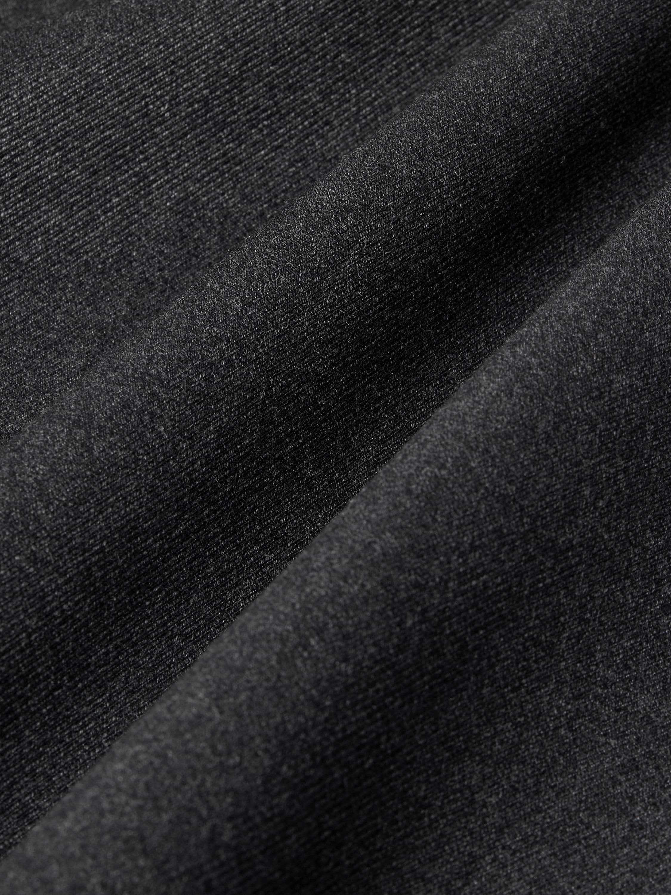 Black Mélange Wool and Cashmere Trench Coat Product detail photo #4