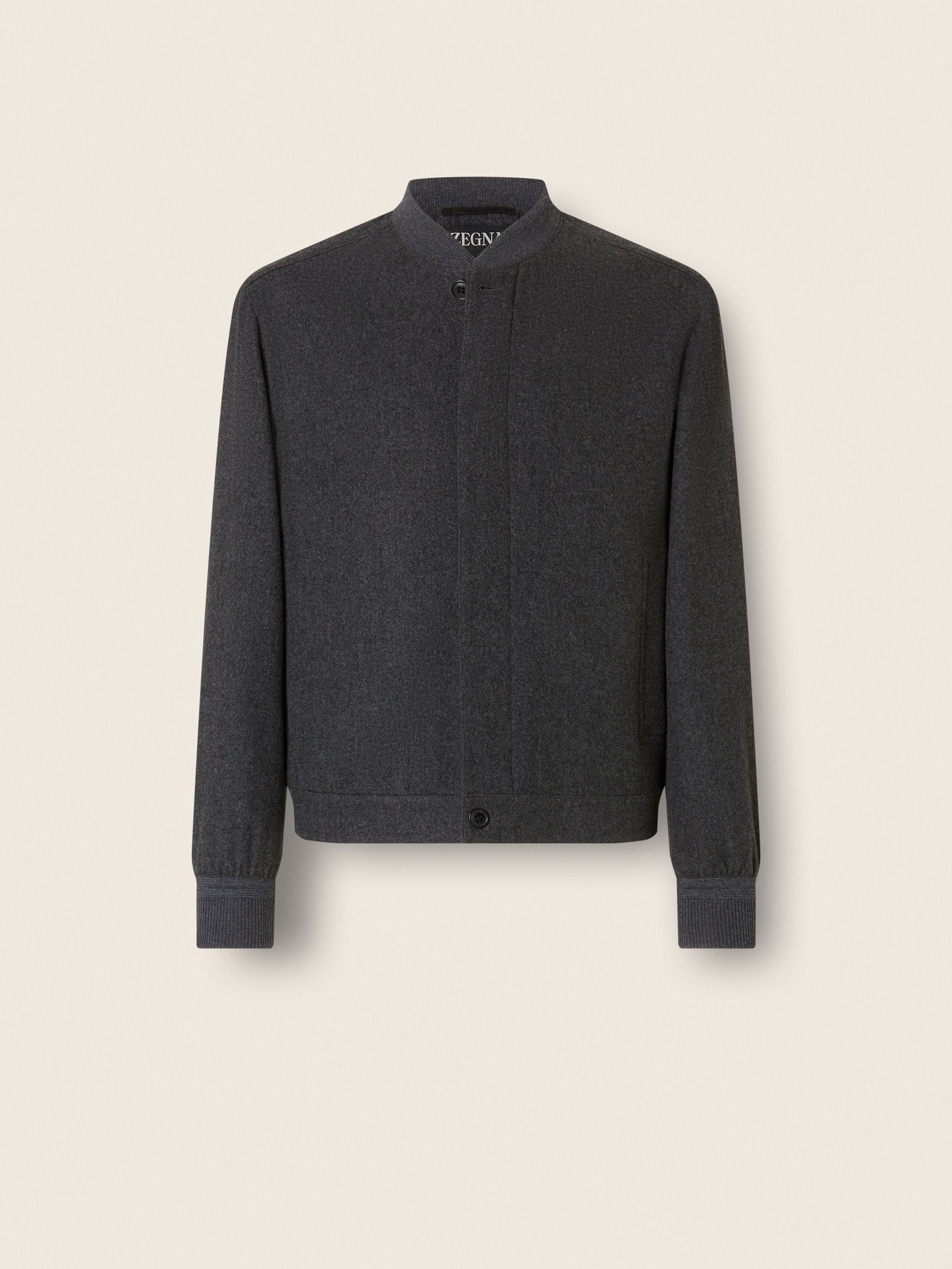 Dark Grey Multimélange Oasi Cashmere Elements Bomber Main product photo