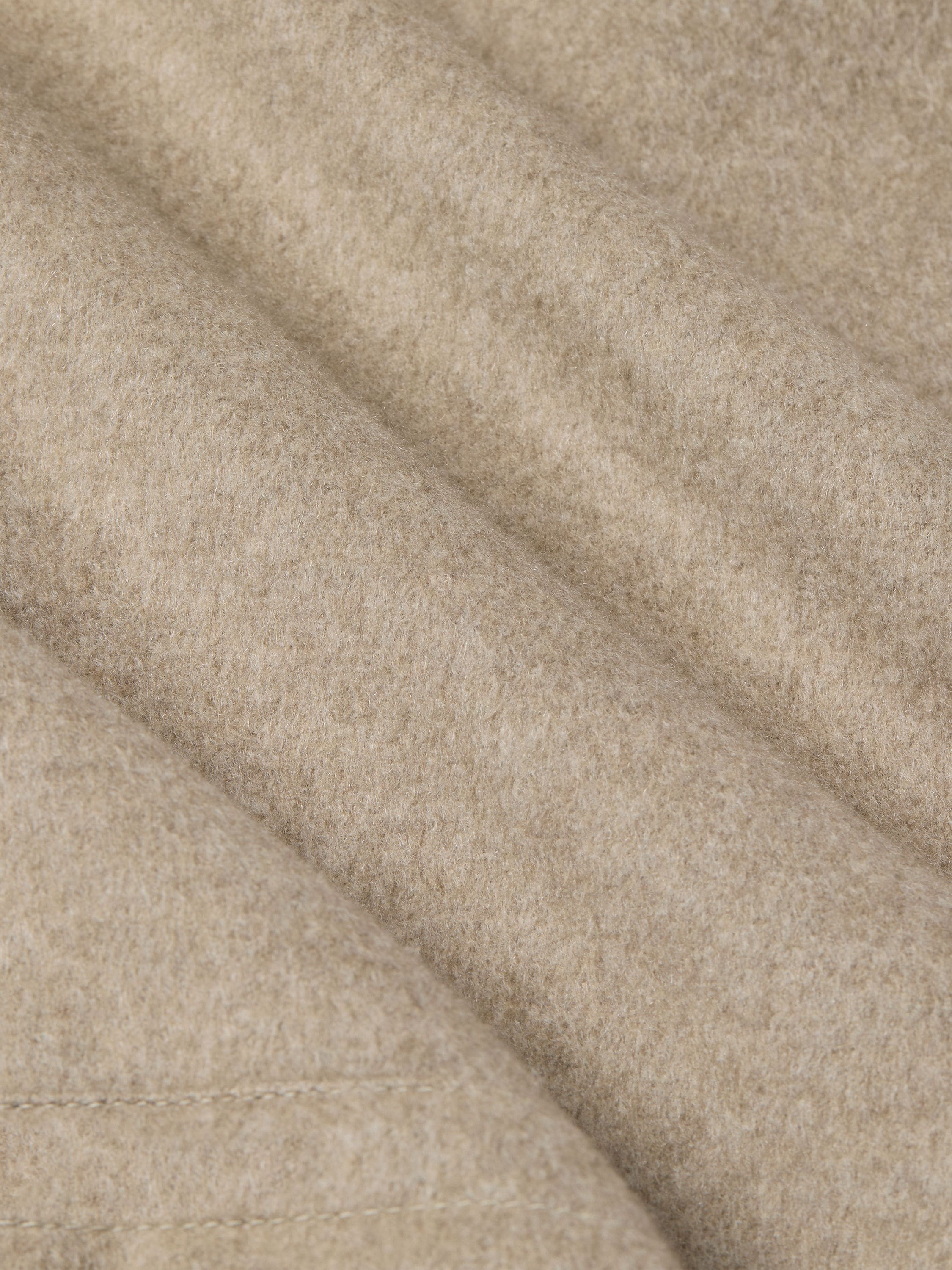 Light Taupe Mélange Oasi Cashmere Elements Car Coat Product detail photo #4