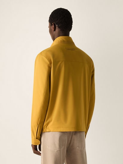 Yellow Microfiber Motorin 100cc Blouson FW26 39305551 | Zegna JP