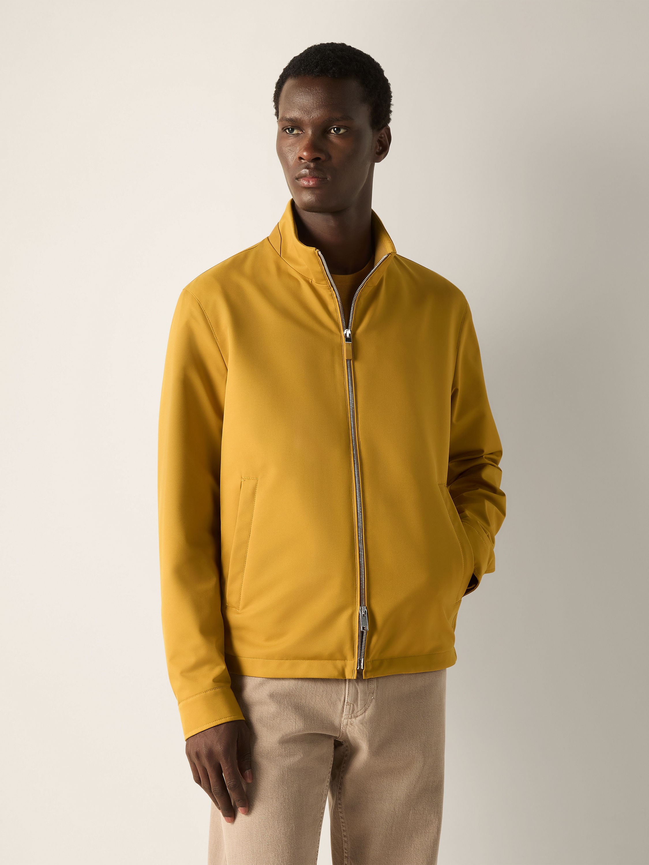 Yellow Microfiber Motorin 100cc Blouson Product detail photo #3