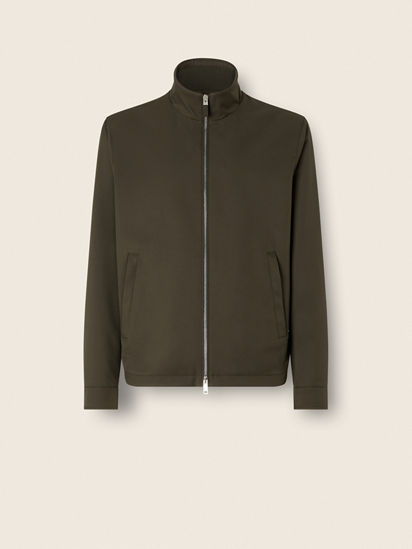 Dark Olive Green Microfiber Motorin 100cc Blouson FW26 39305539