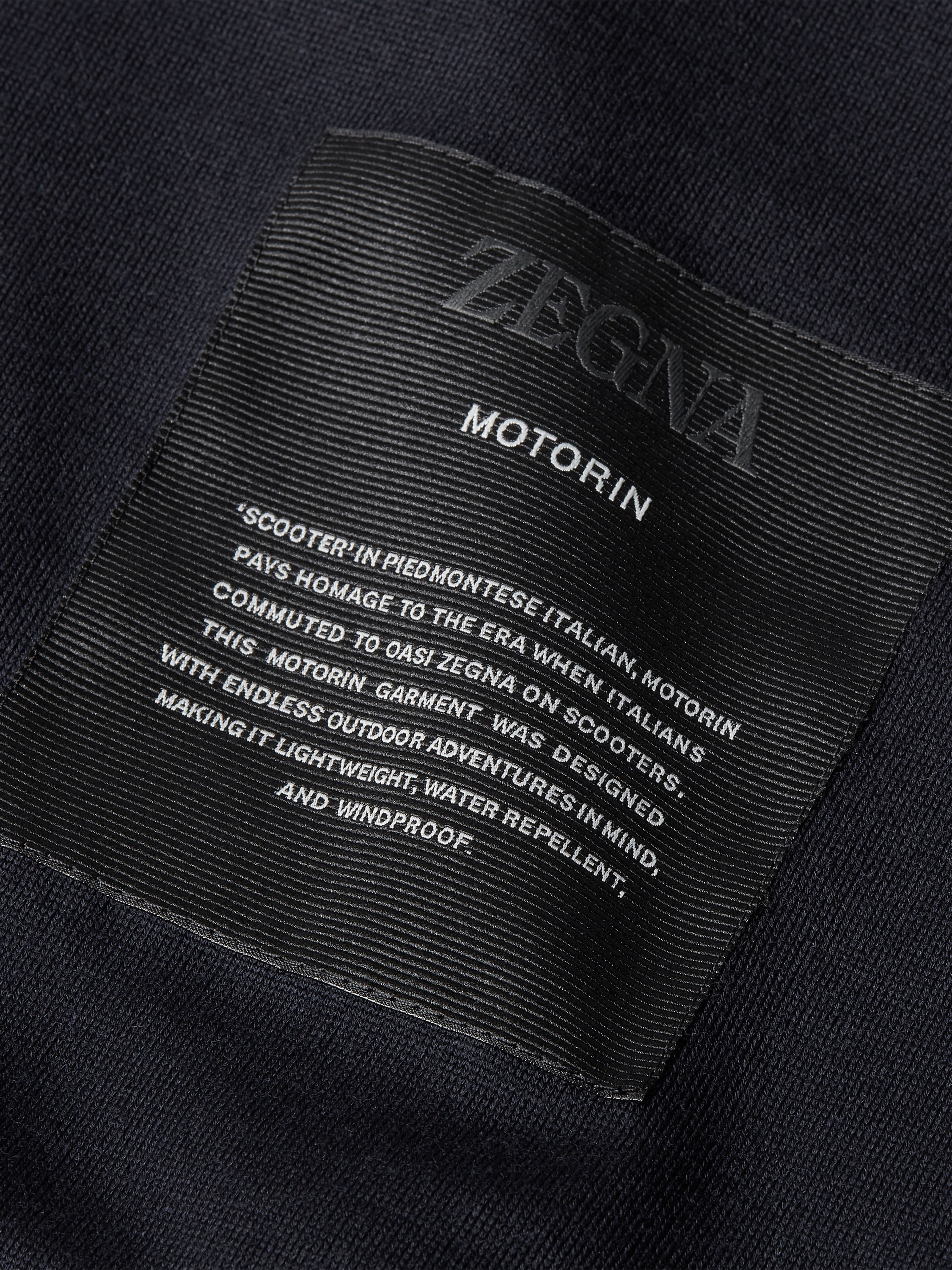 Navy Blue Microfiber Motorin 300cc Car Coat Product detail photo #2