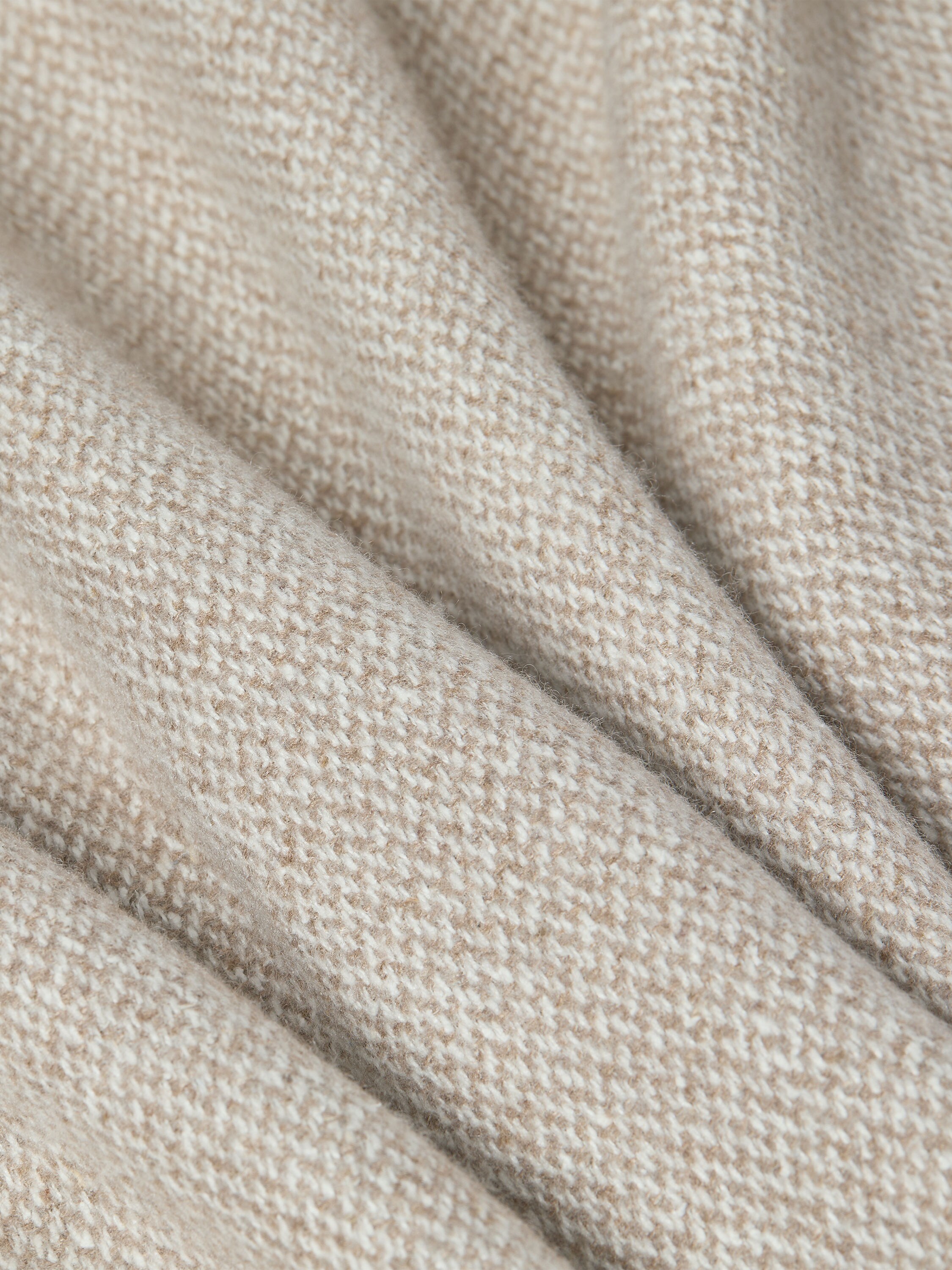Light Beige Cashmere and Silk Overshirt Product detail photo #4