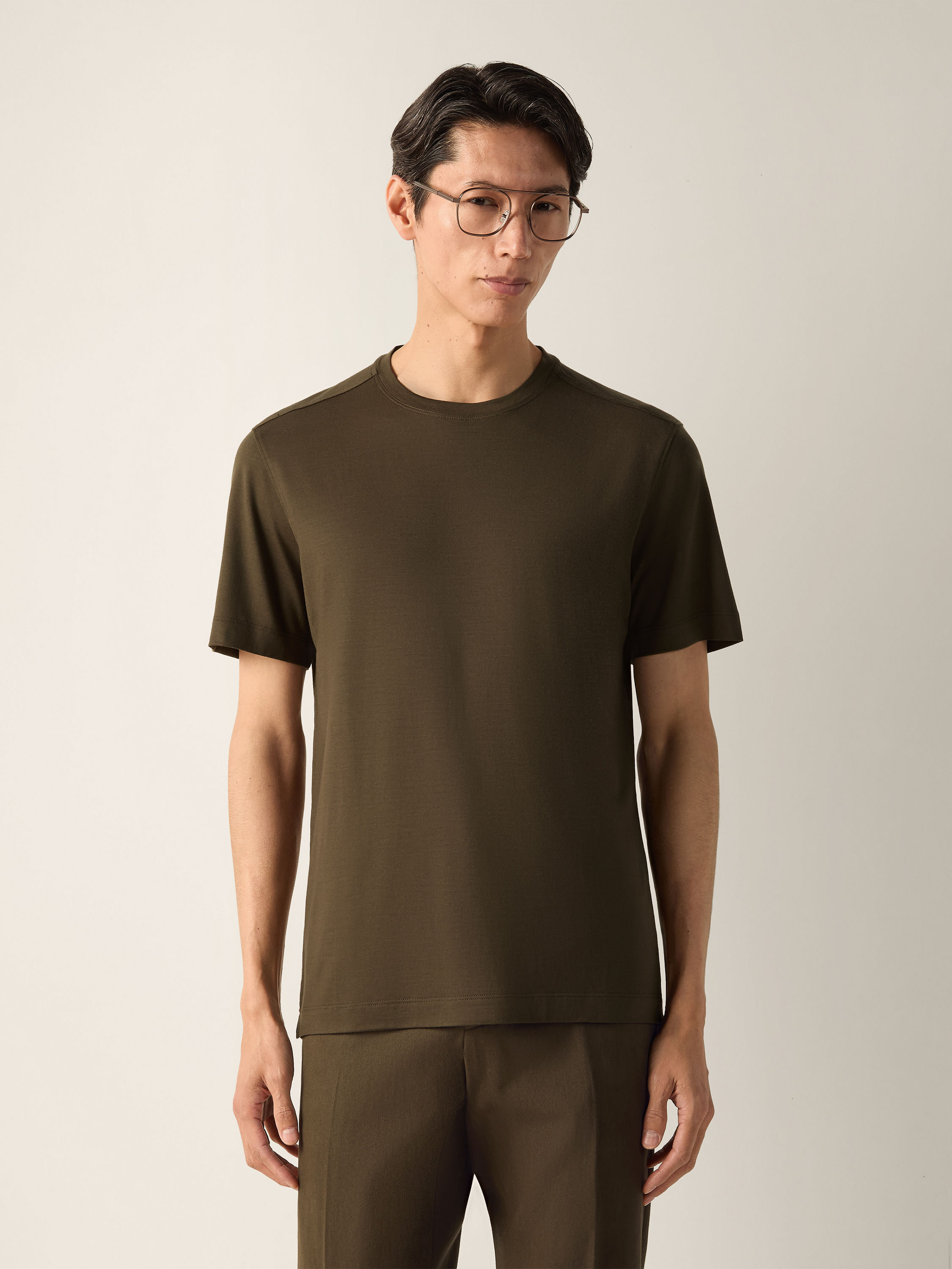 Dark Olive Green Vellus Aureum T-shirt Product detail photo #2