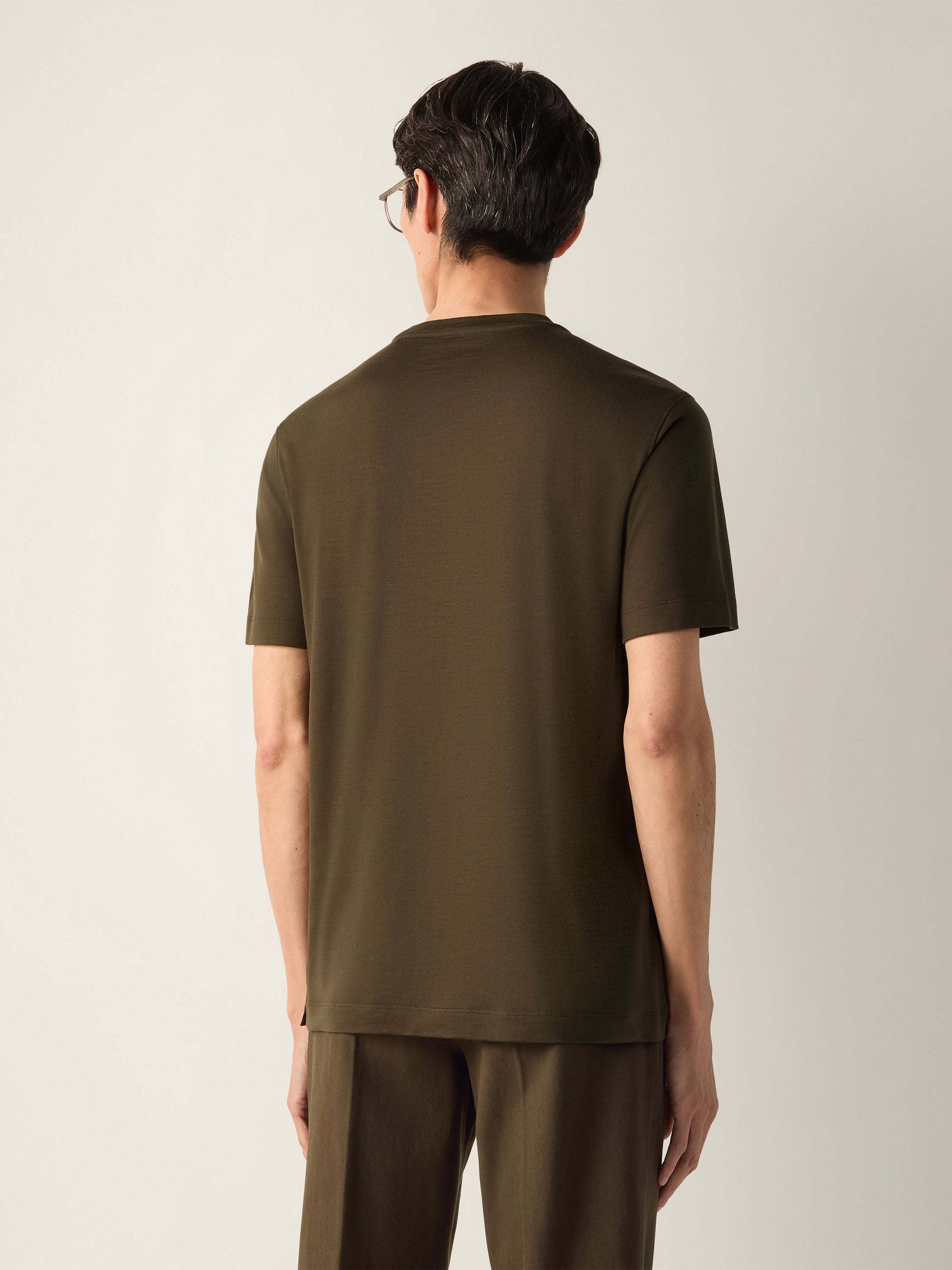 Dark Olive Green Vellus Aureum T-shirt Product detail photo #3
