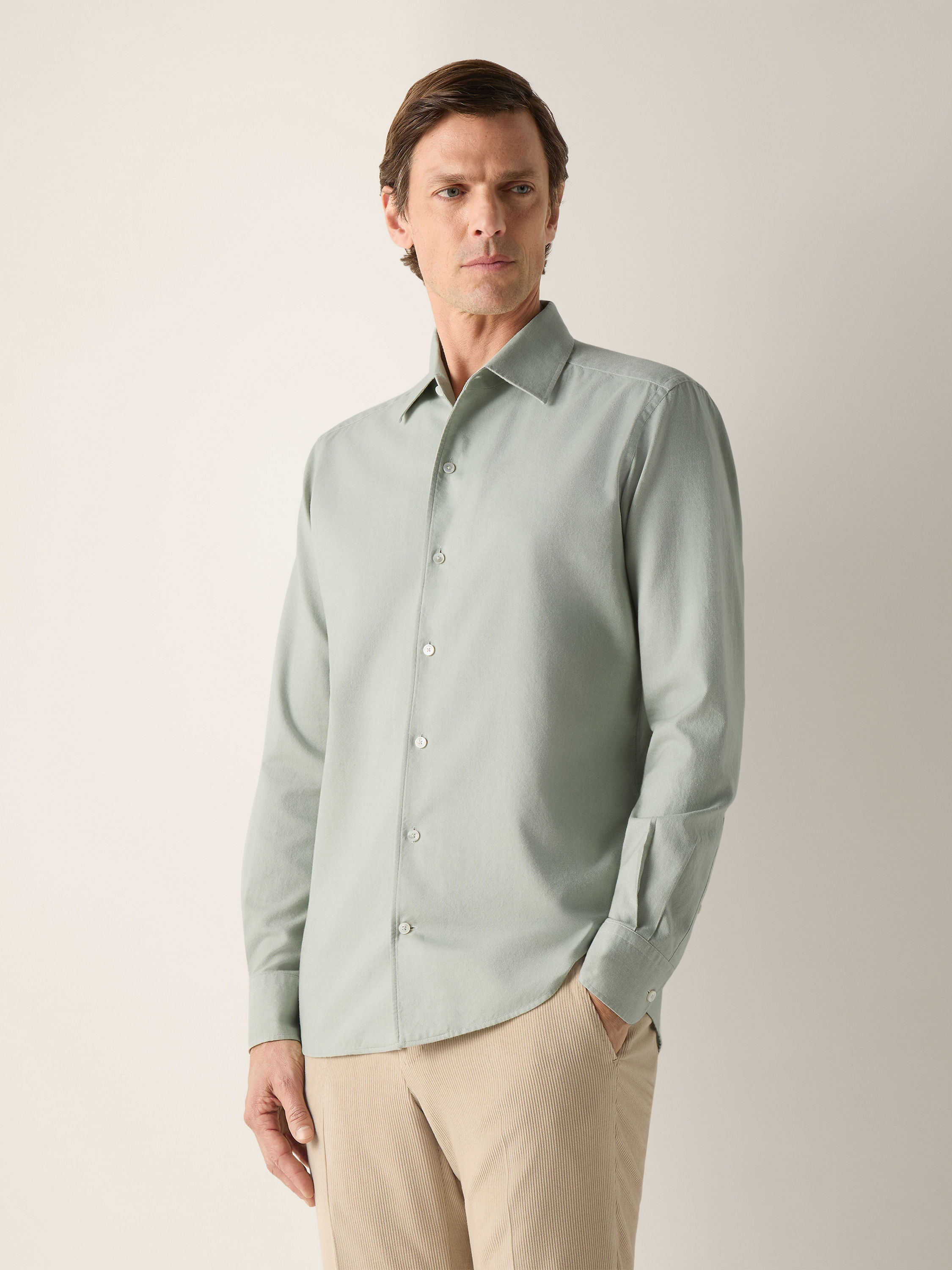 Light Green Cashco Shirt Product detail photo #3