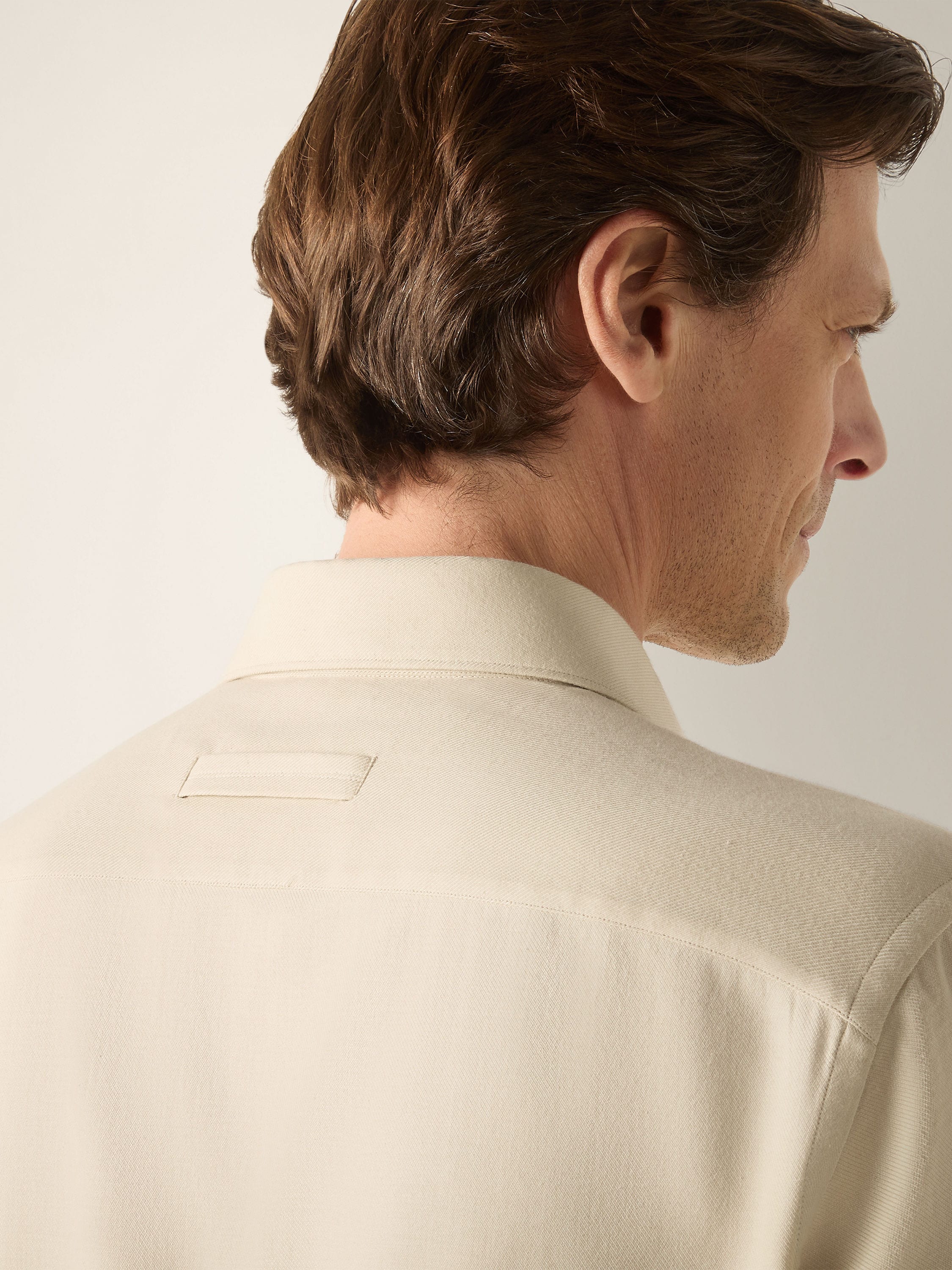 Cream White Cashco Shirt Product detail photo #2