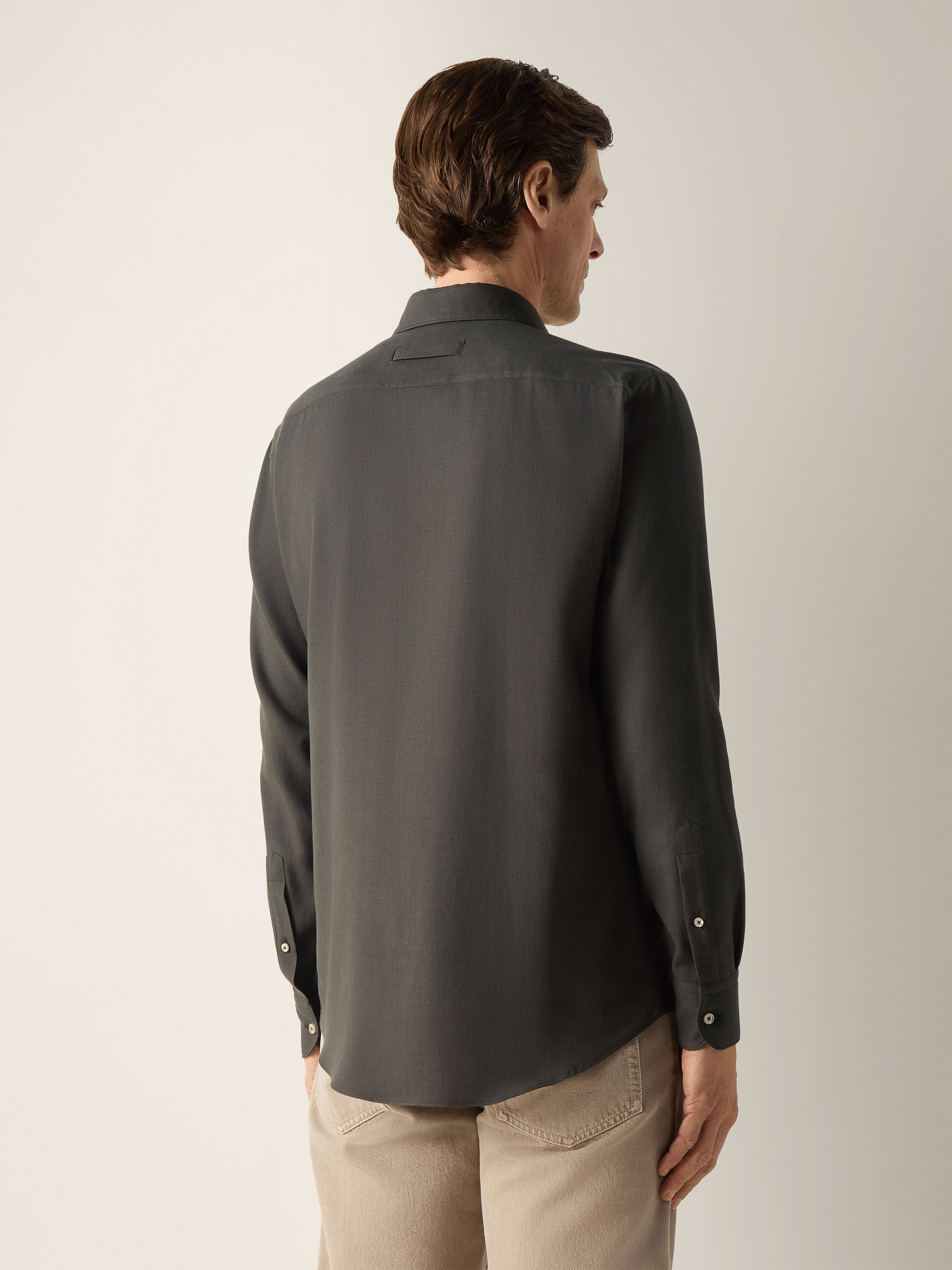 Dark Olive Green Cashco Shirt Product detail photo #4