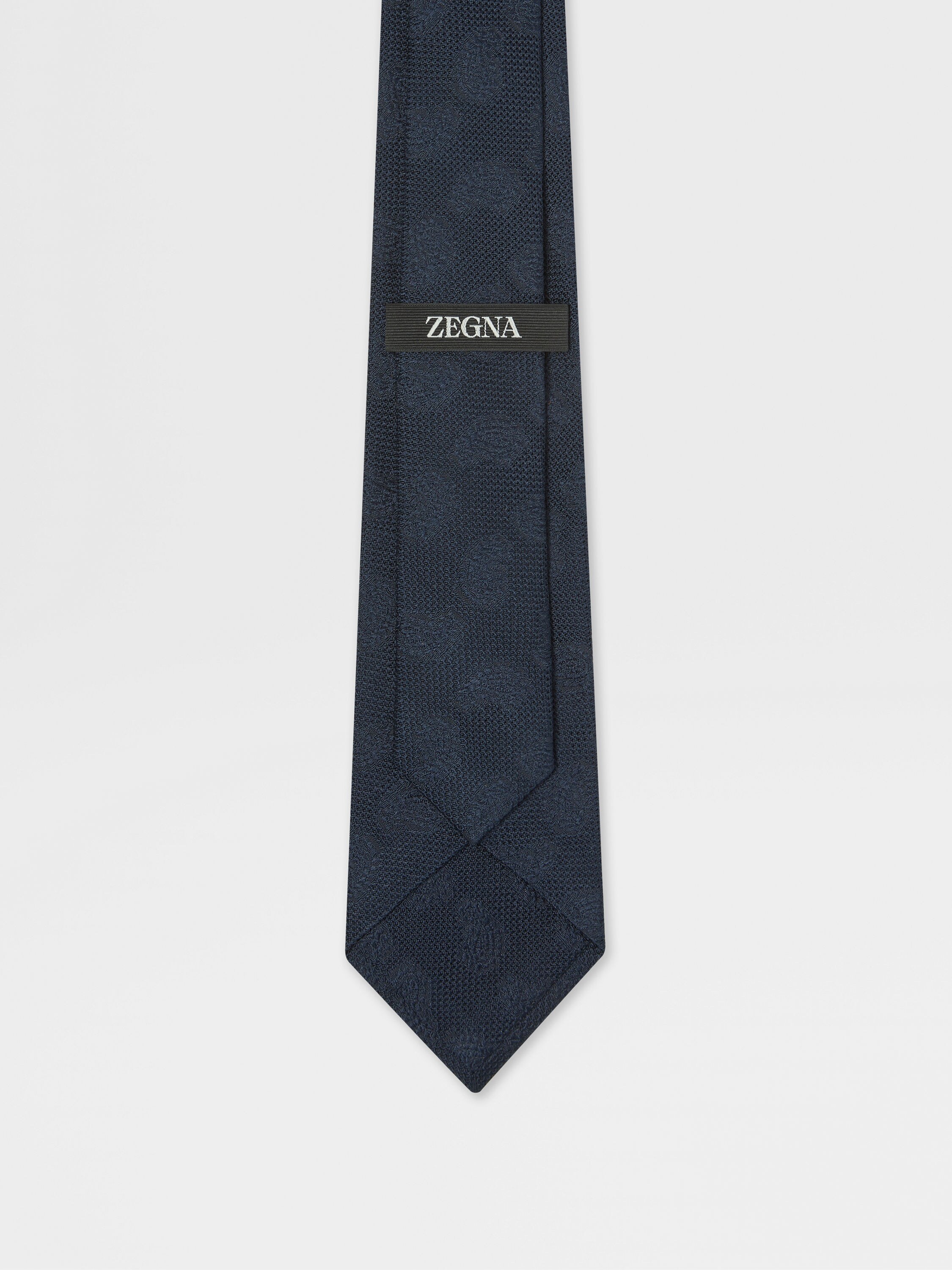 Dark Blue Silk Tie Product detail photo #2