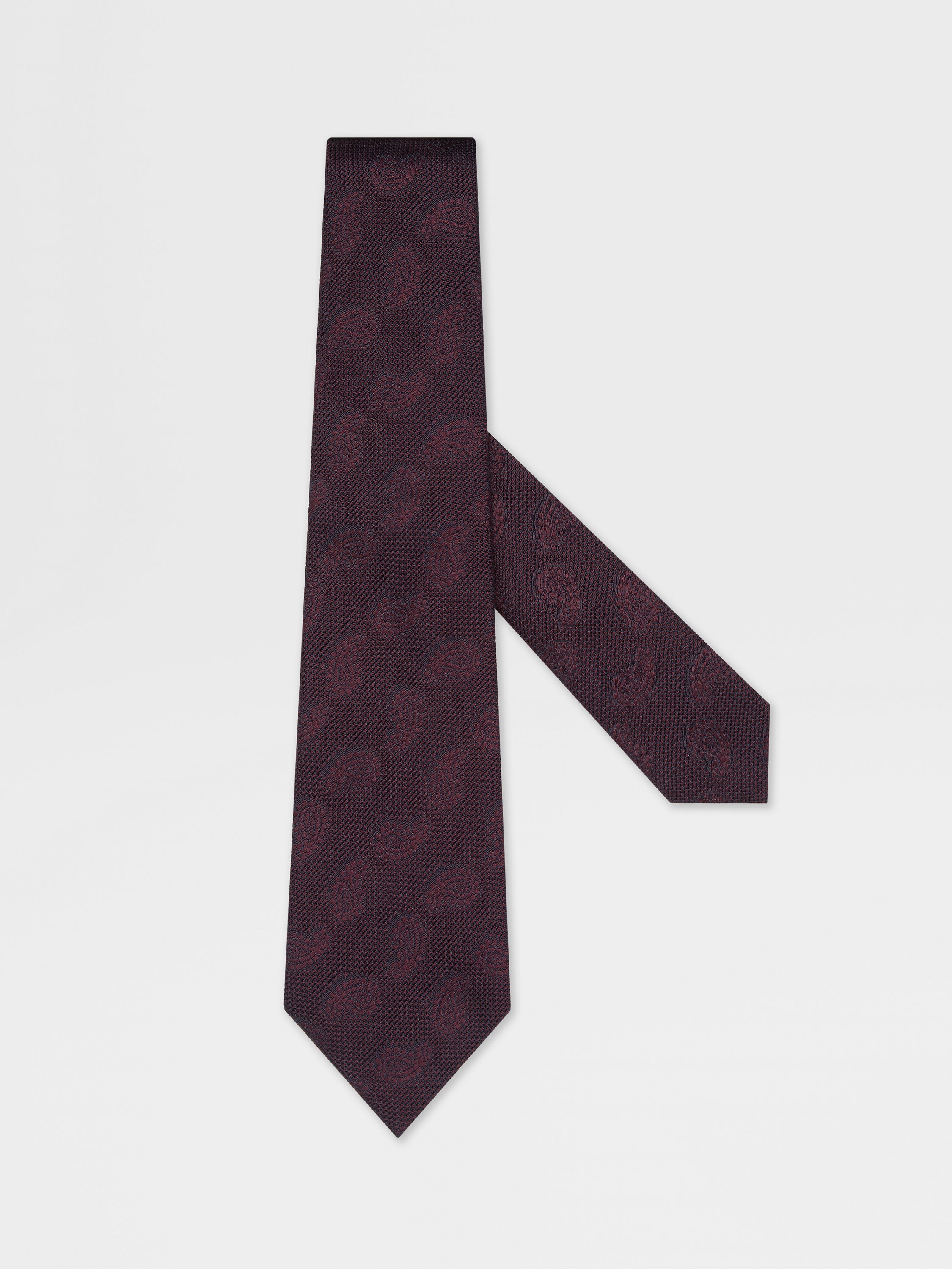 Burgundy Silk Tie Main product photo