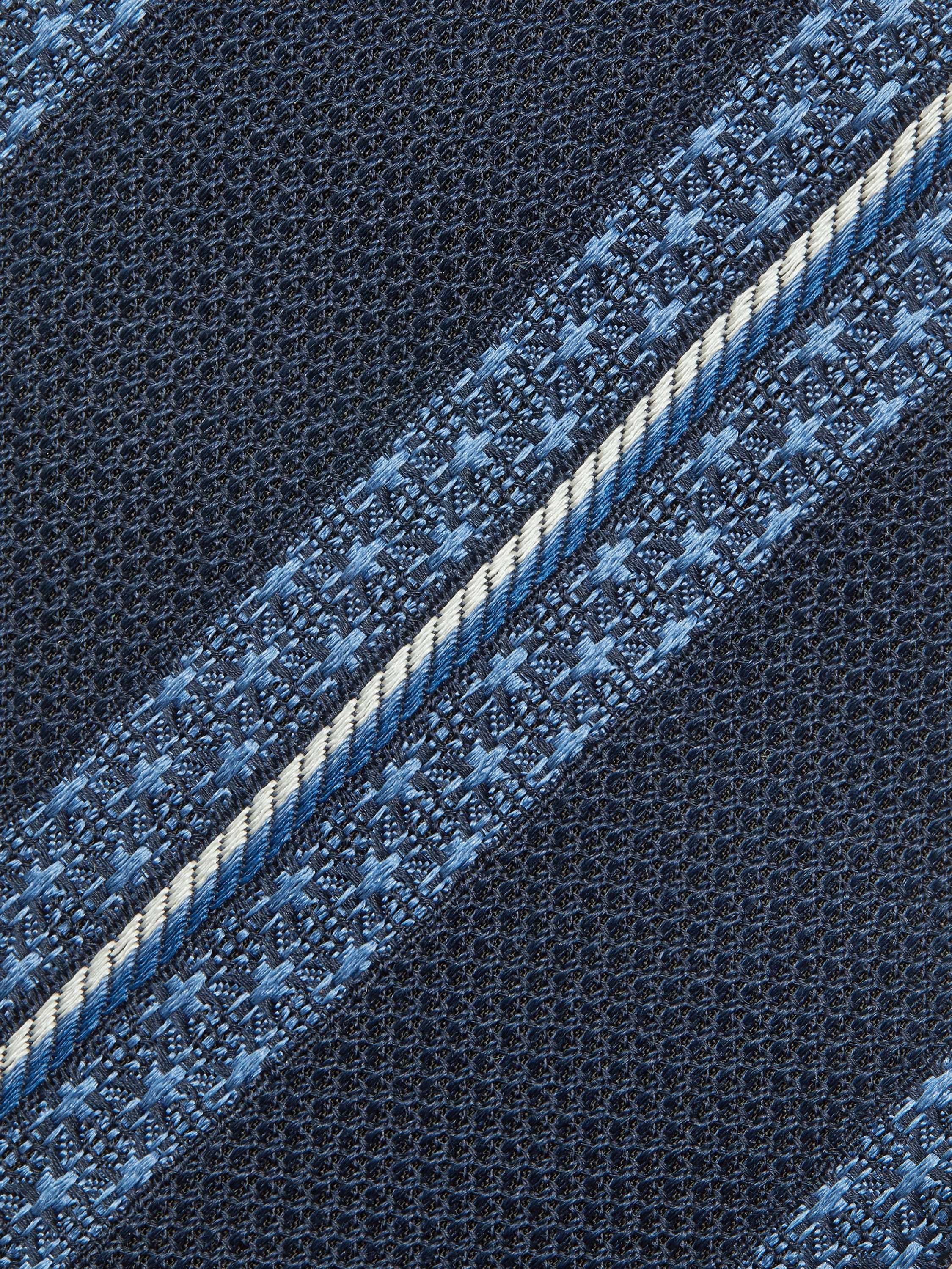 Dark Blue Silk Tie Product detail photo #1