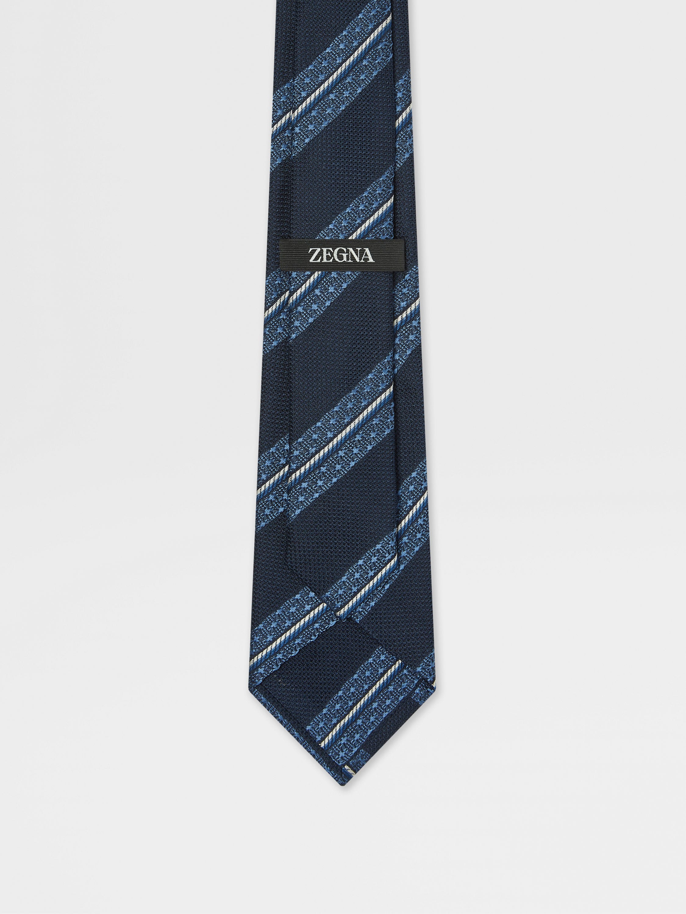 Dark Blue Silk Tie Product detail photo #2