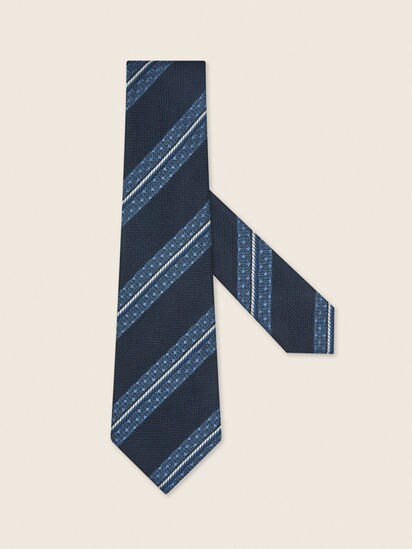 ダークブルー シルクタイ SS26 35683391 | Zegna JP