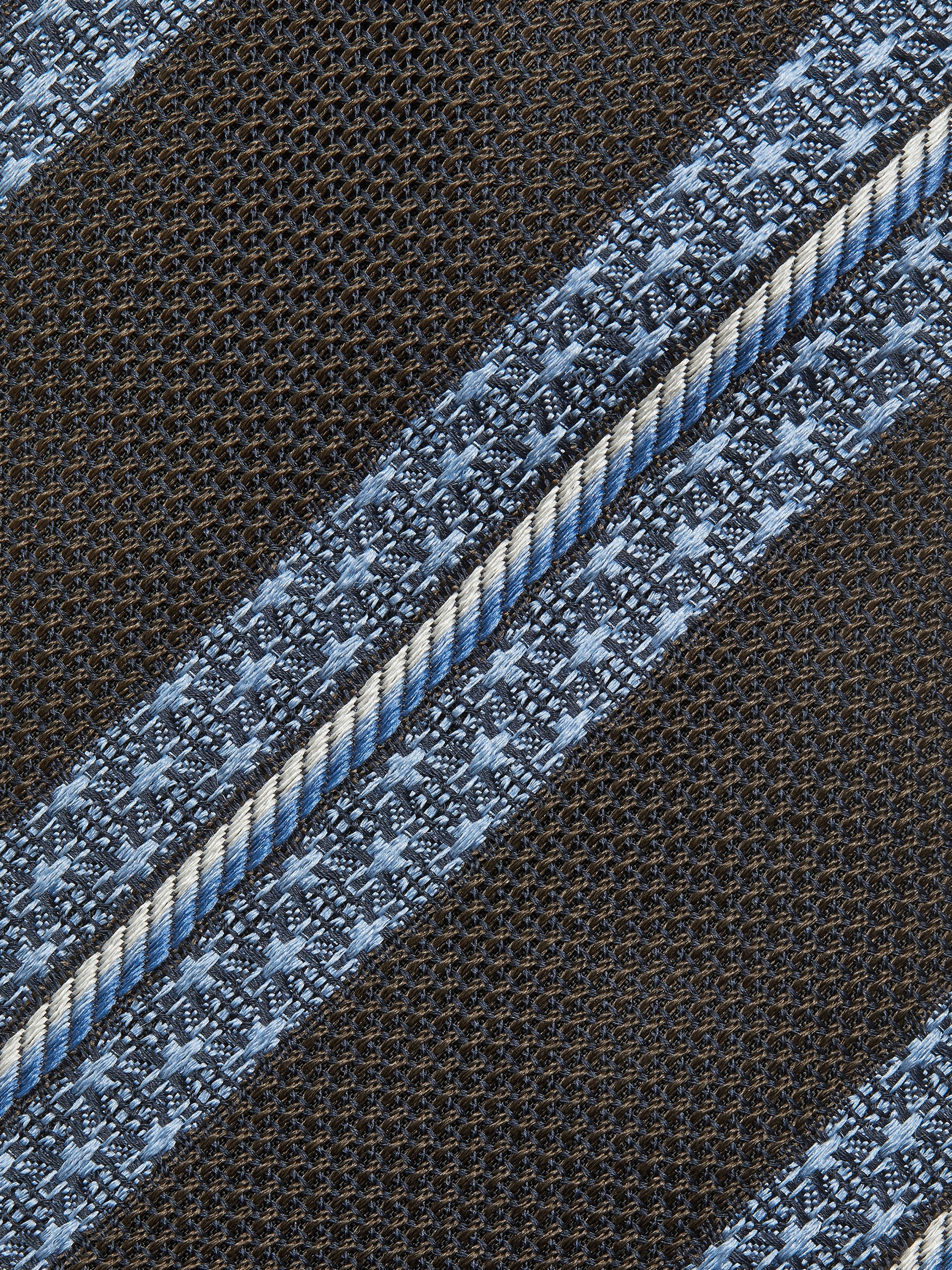 Dark Brown Silk Tie Product detail photo #1