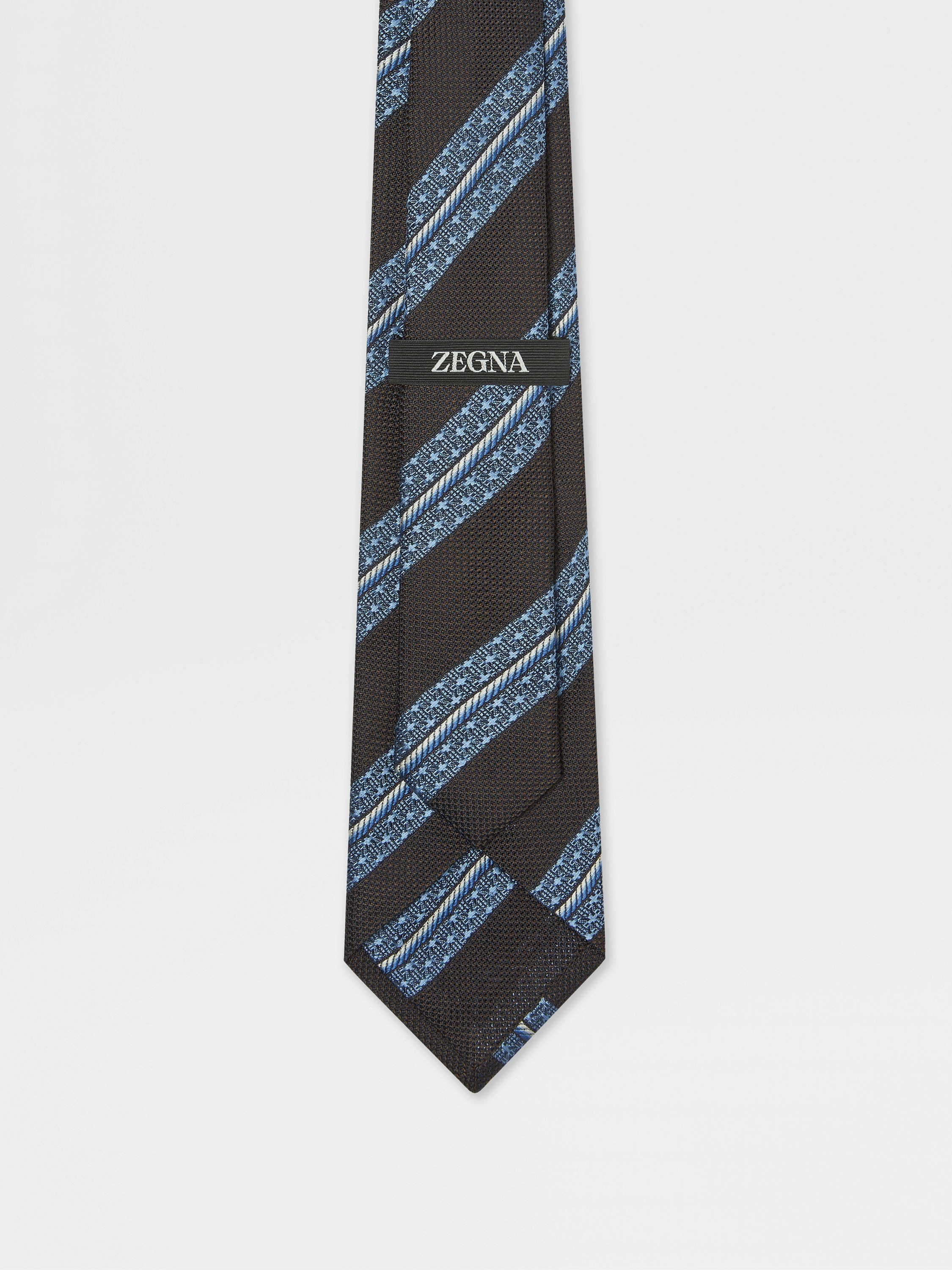 Dark Brown Silk Tie Product detail photo #2