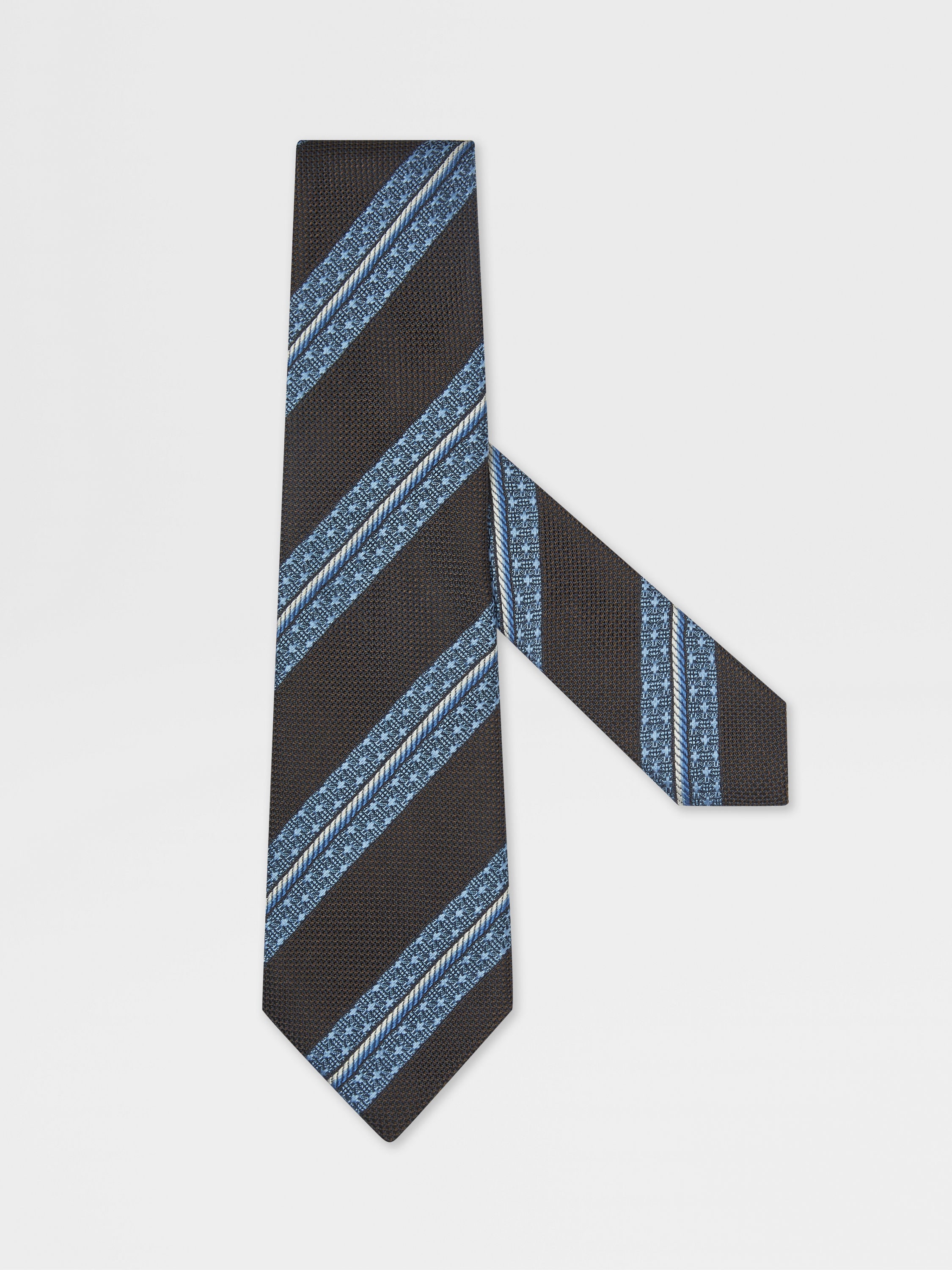 Dark Brown Silk Tie Main product photo