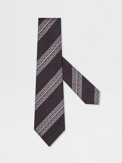 バーガンディ シルク タイ FW25 35683354 | Zegna JP