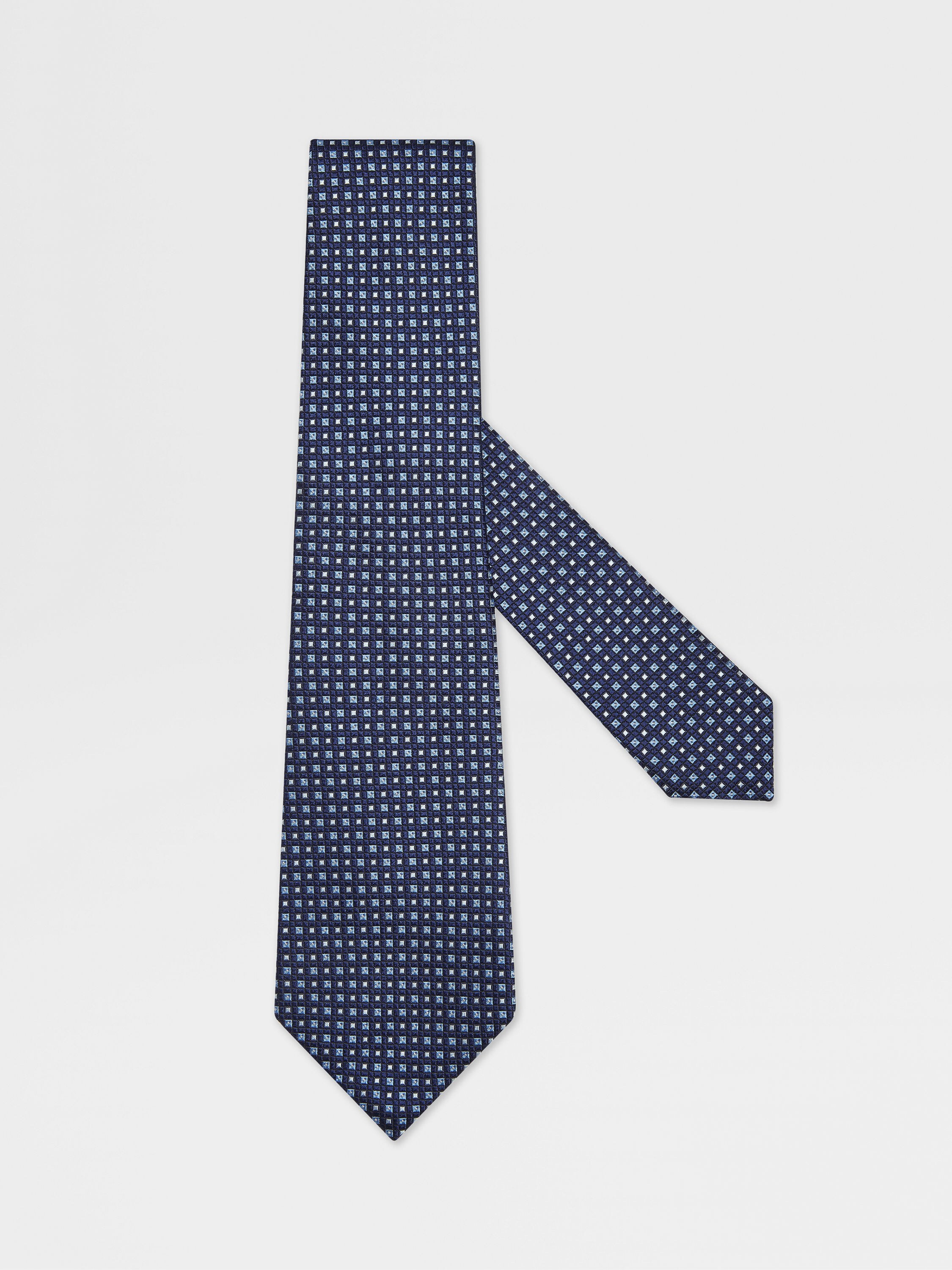 Dark Blue Silk Tie Main product photo