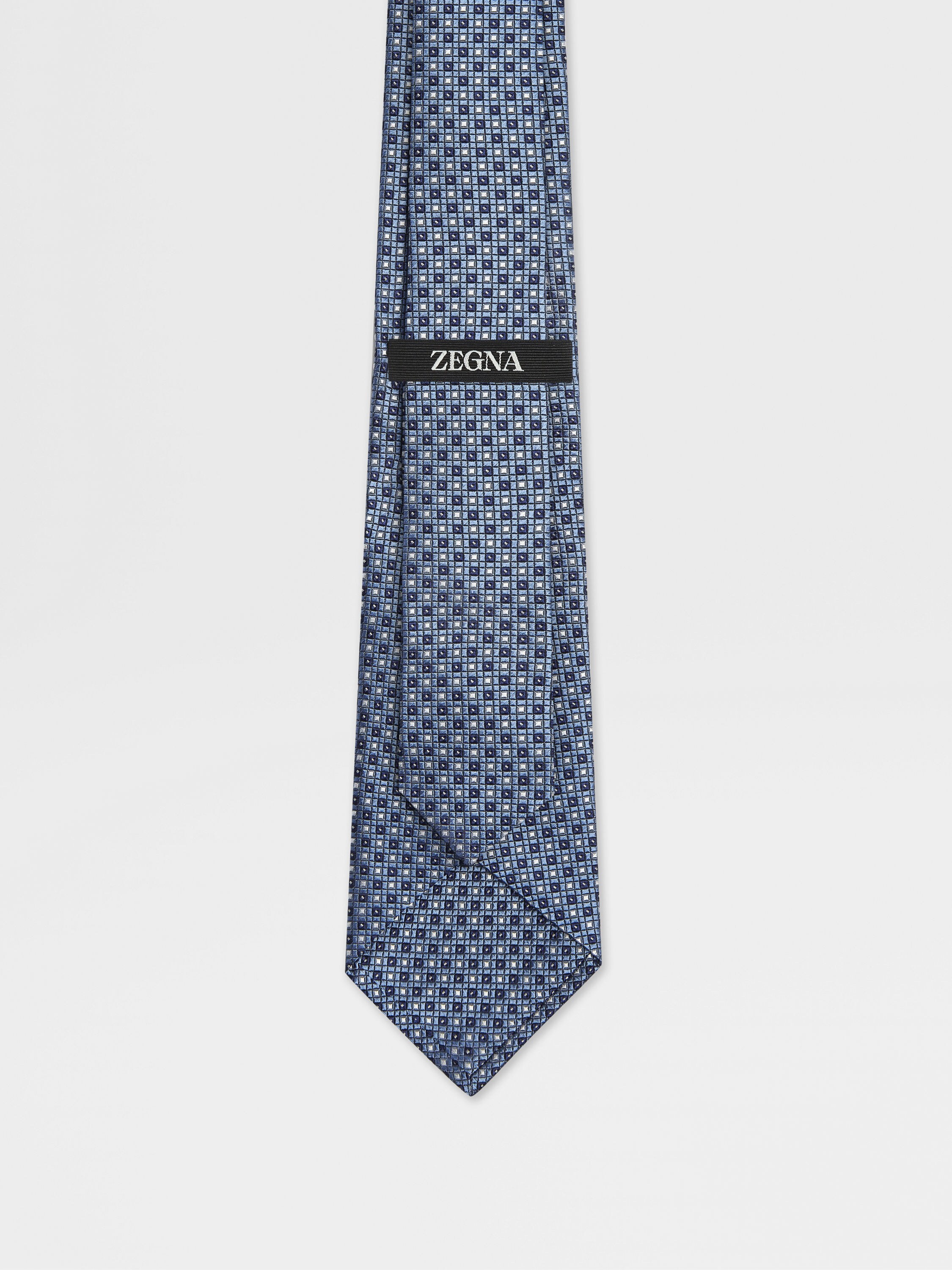 Light Blue Silk Tie Product detail photo #2