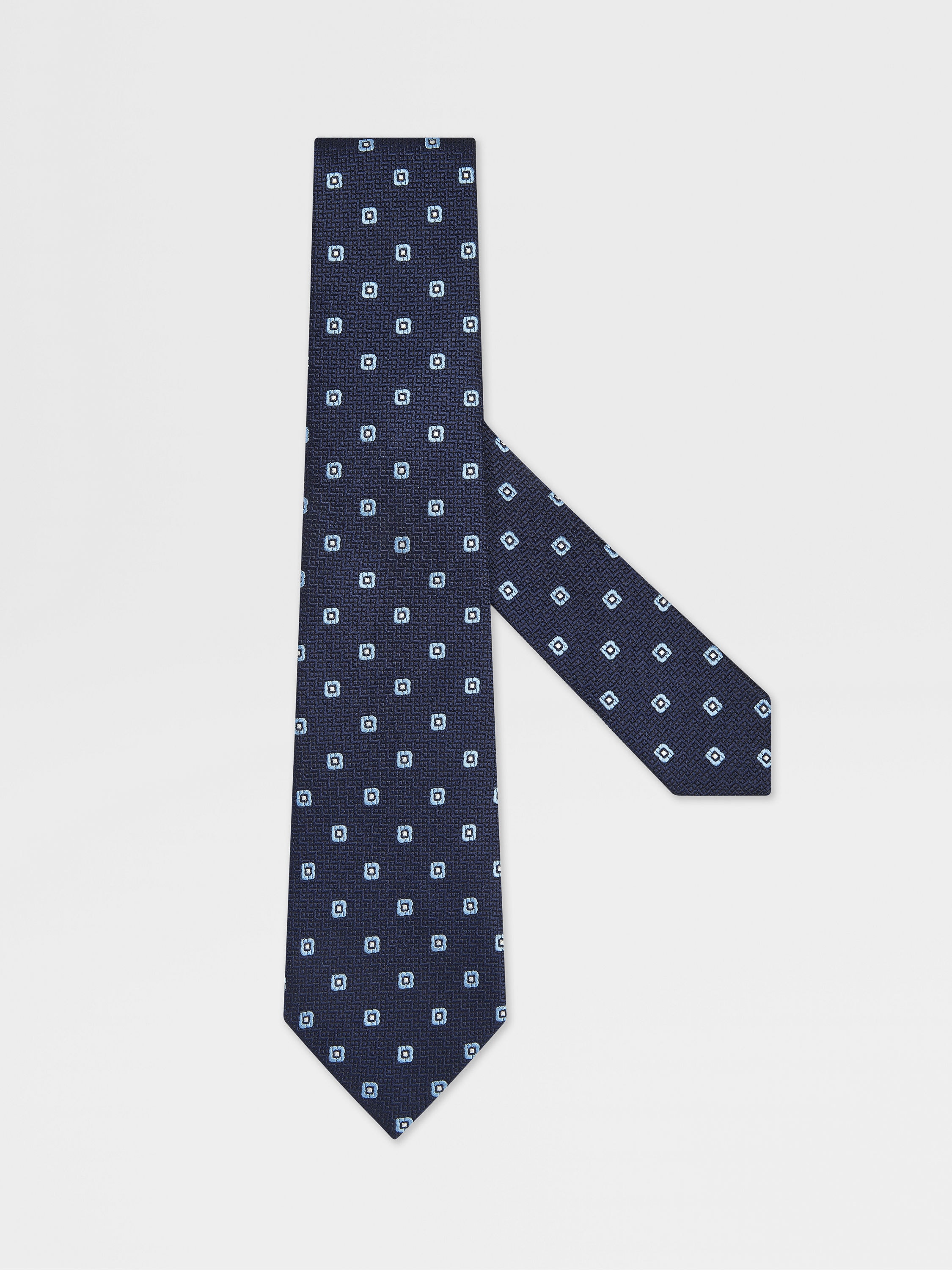 Dark Blue Silk Tie Main product photo