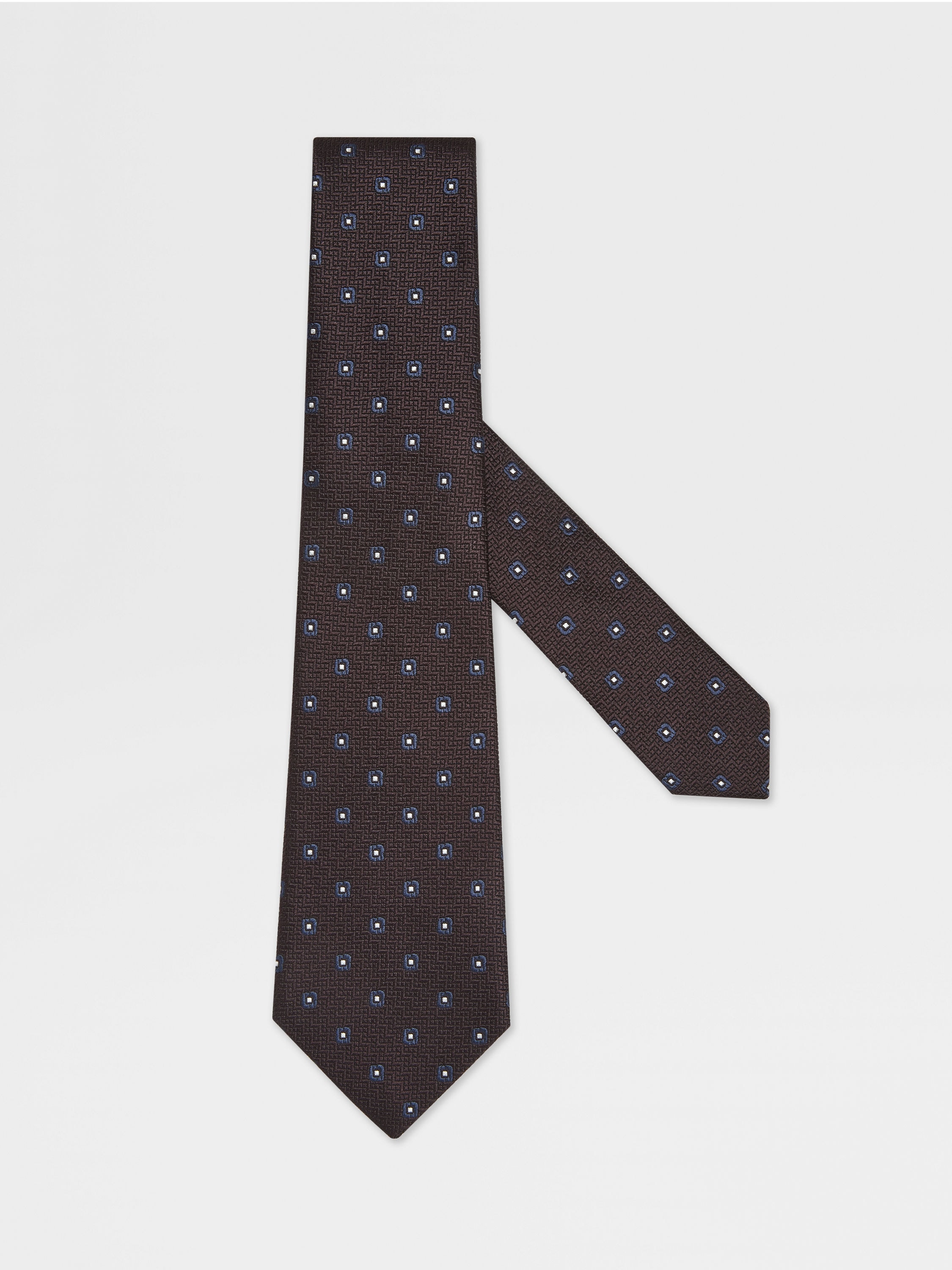Dark Brown Silk Tie Main product photo