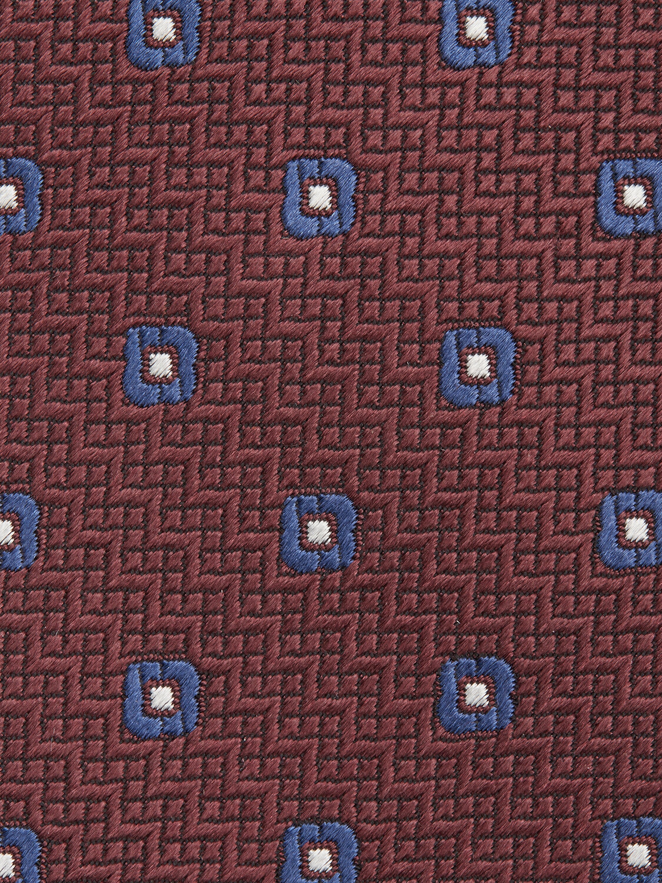 Burgundy Silk Tie Product detail photo #1