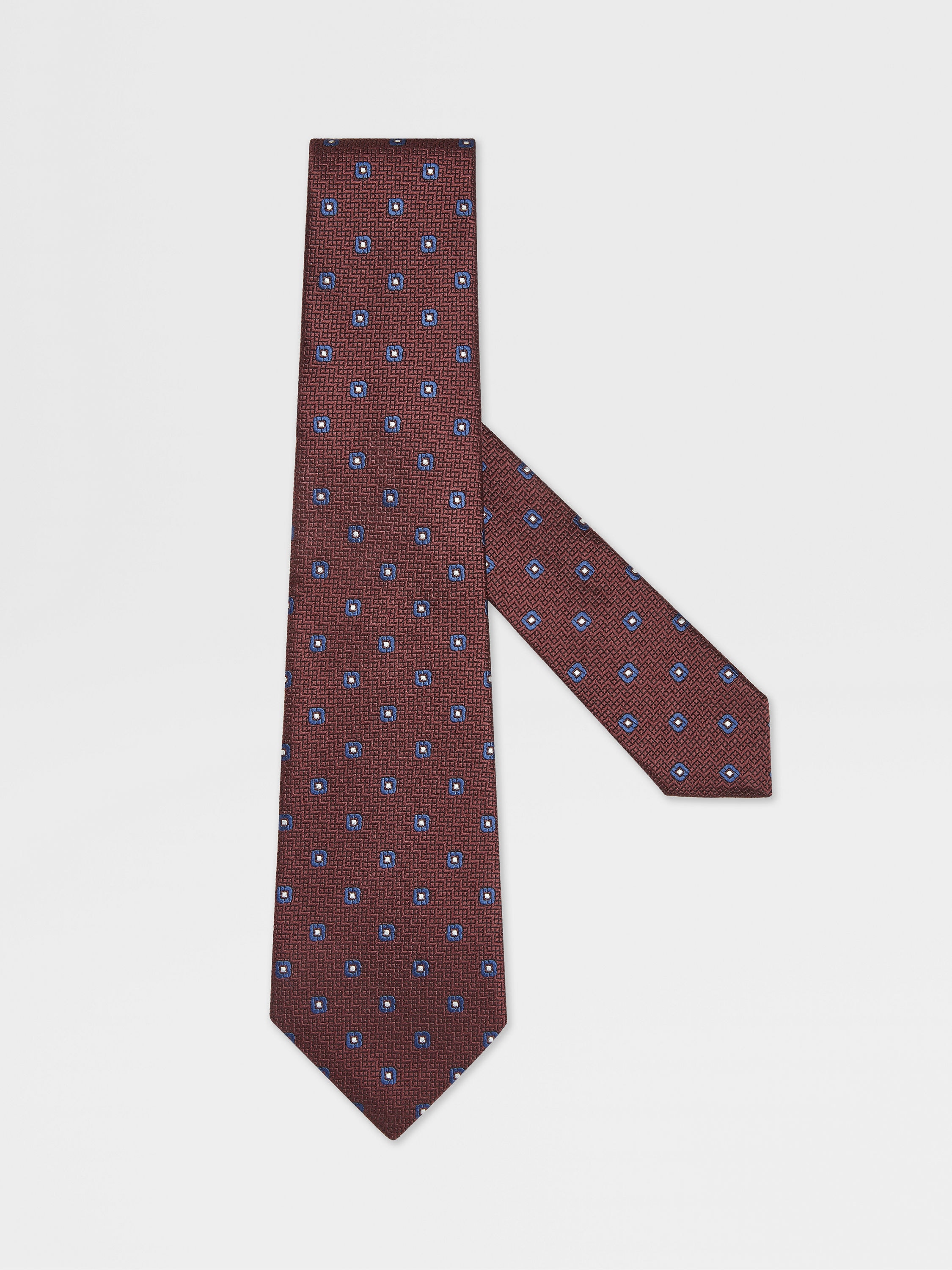 Burgundy Silk Tie Main product photo