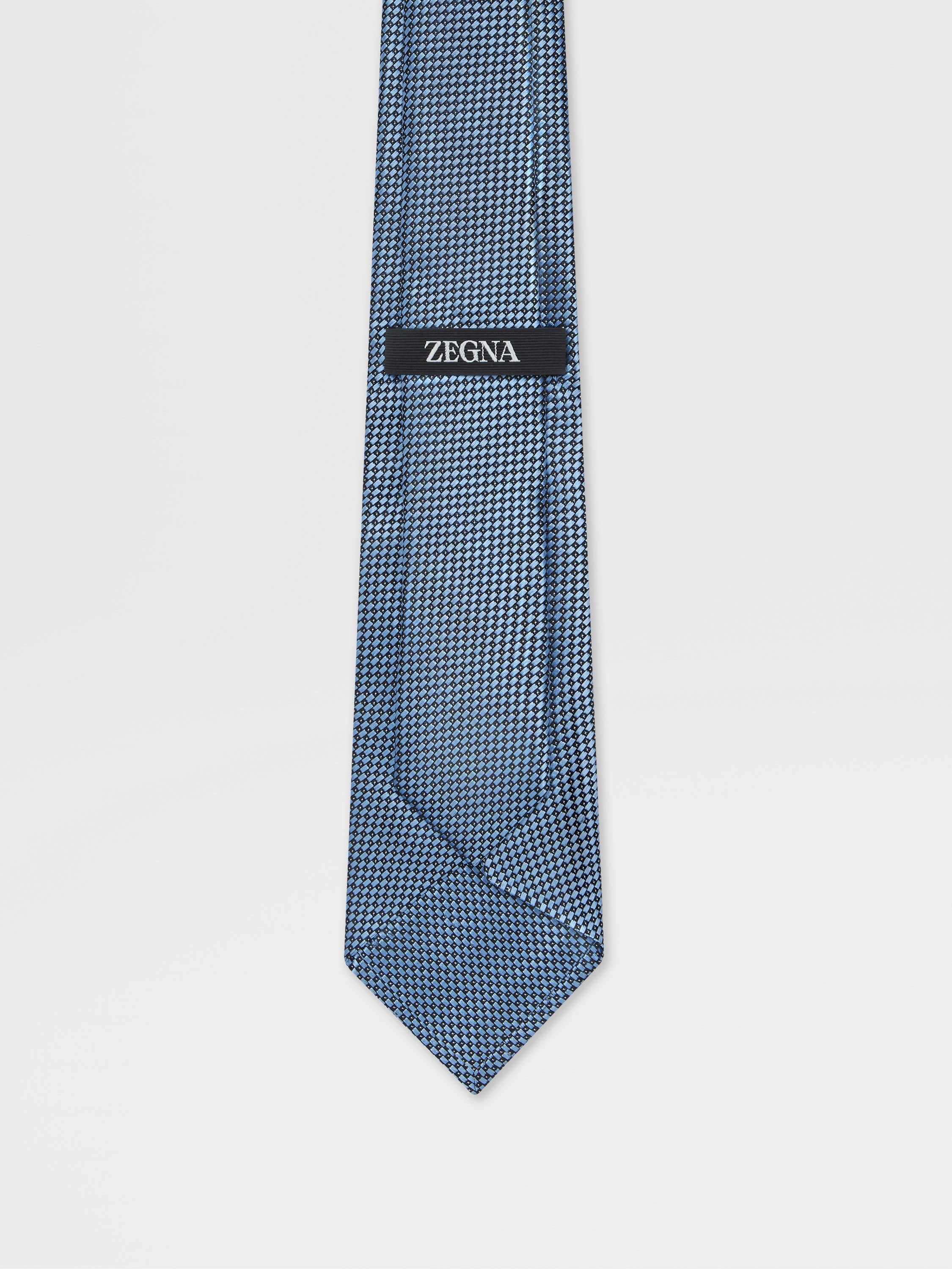 Light Blue Silk Tie Product detail photo #2
