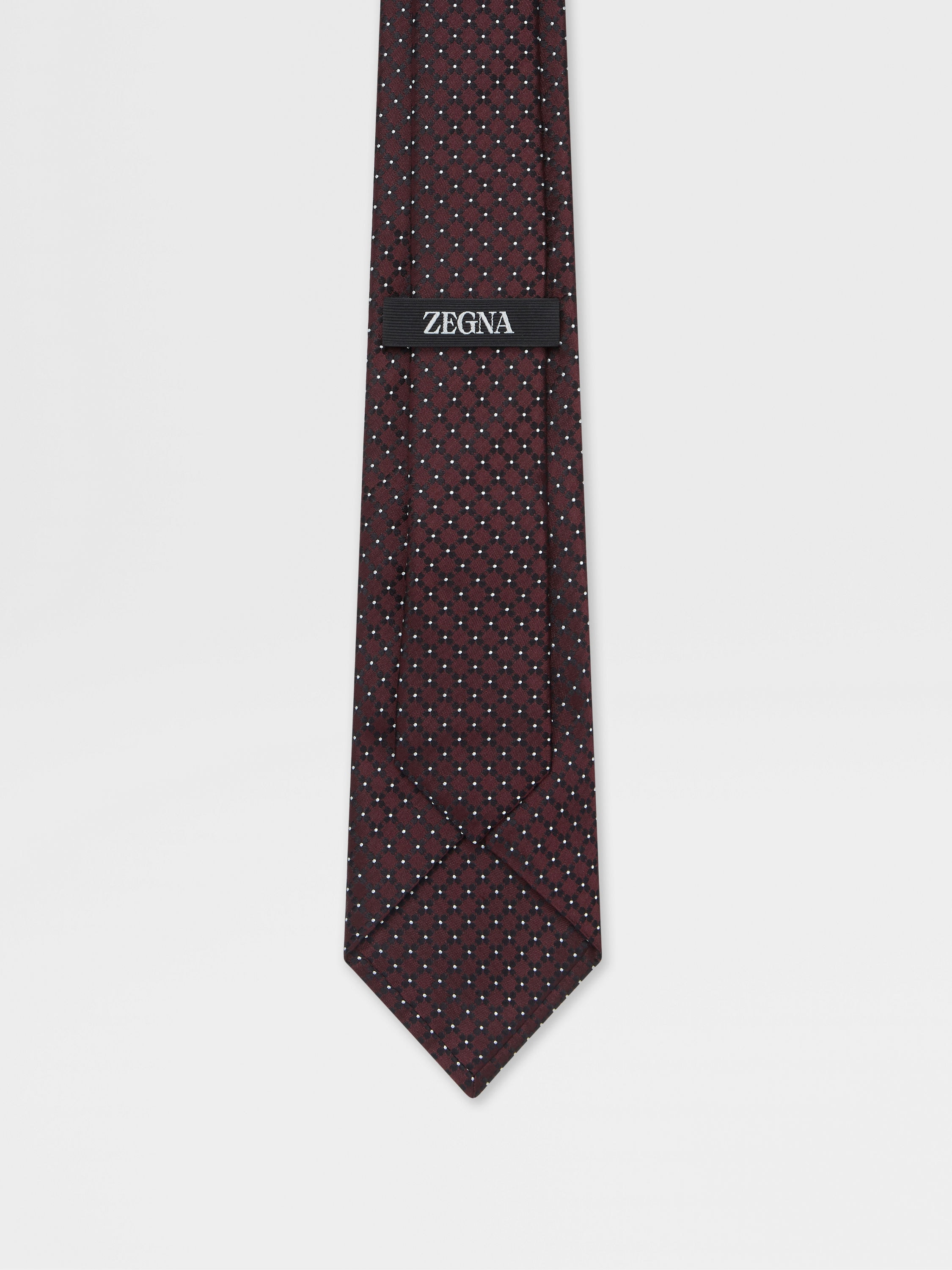 Burgundy Silk Tie Product detail photo #2