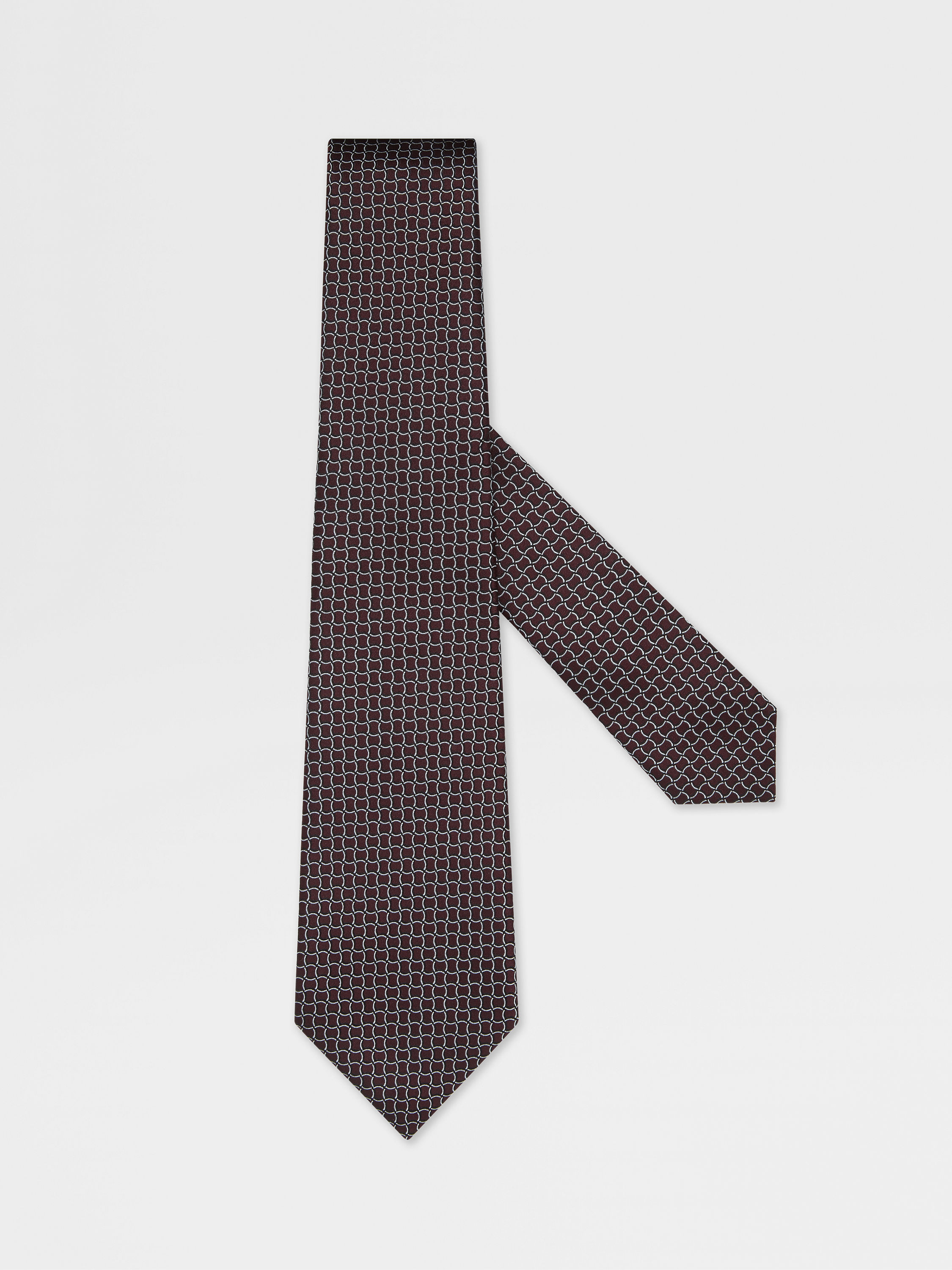 Burgundy Silk Tie Main product photo