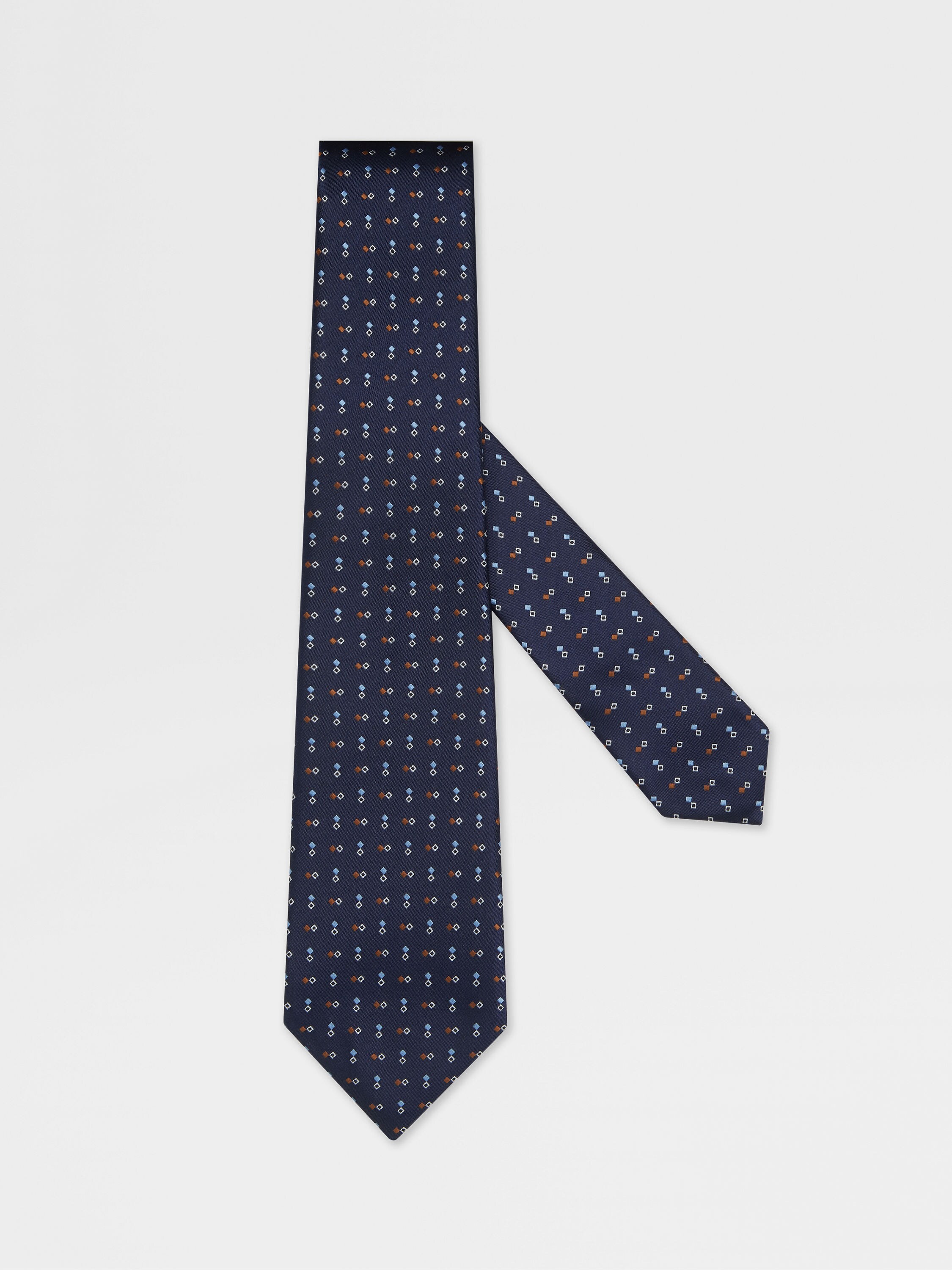 Dark Blue Silk Tie Main product photo