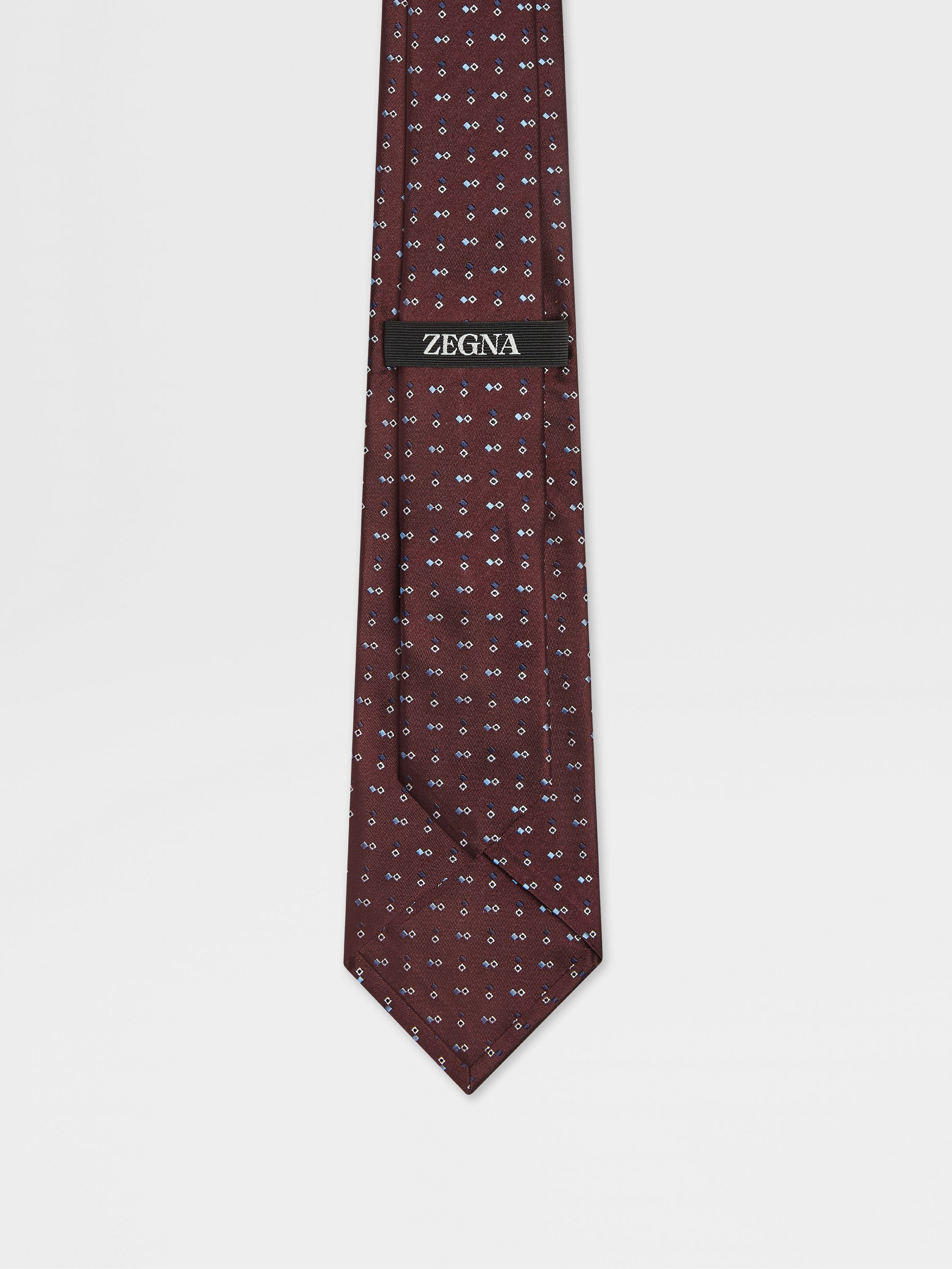 Burgundy Silk Tie Product detail photo #2
