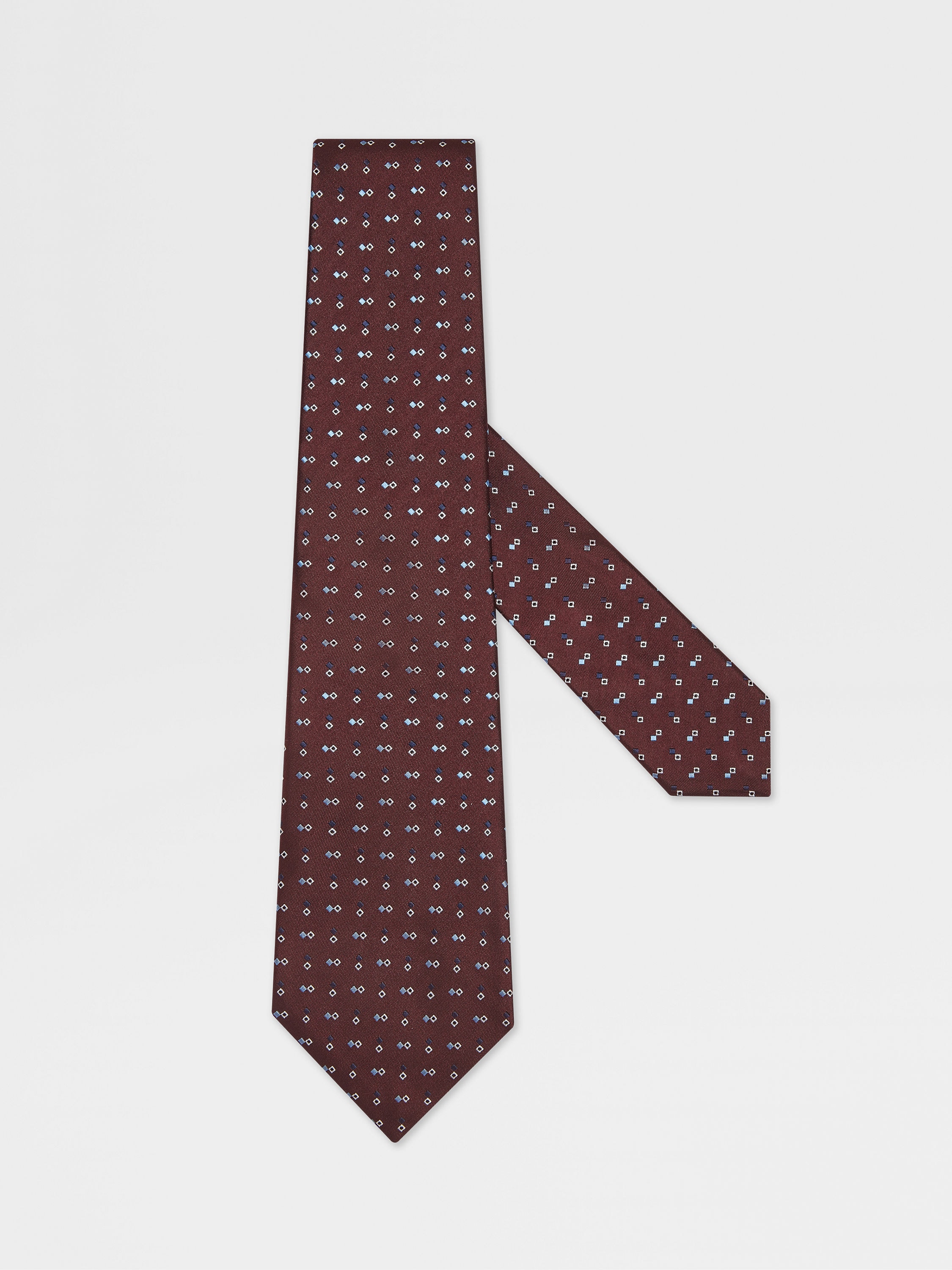 Burgundy Silk Tie Main product photo