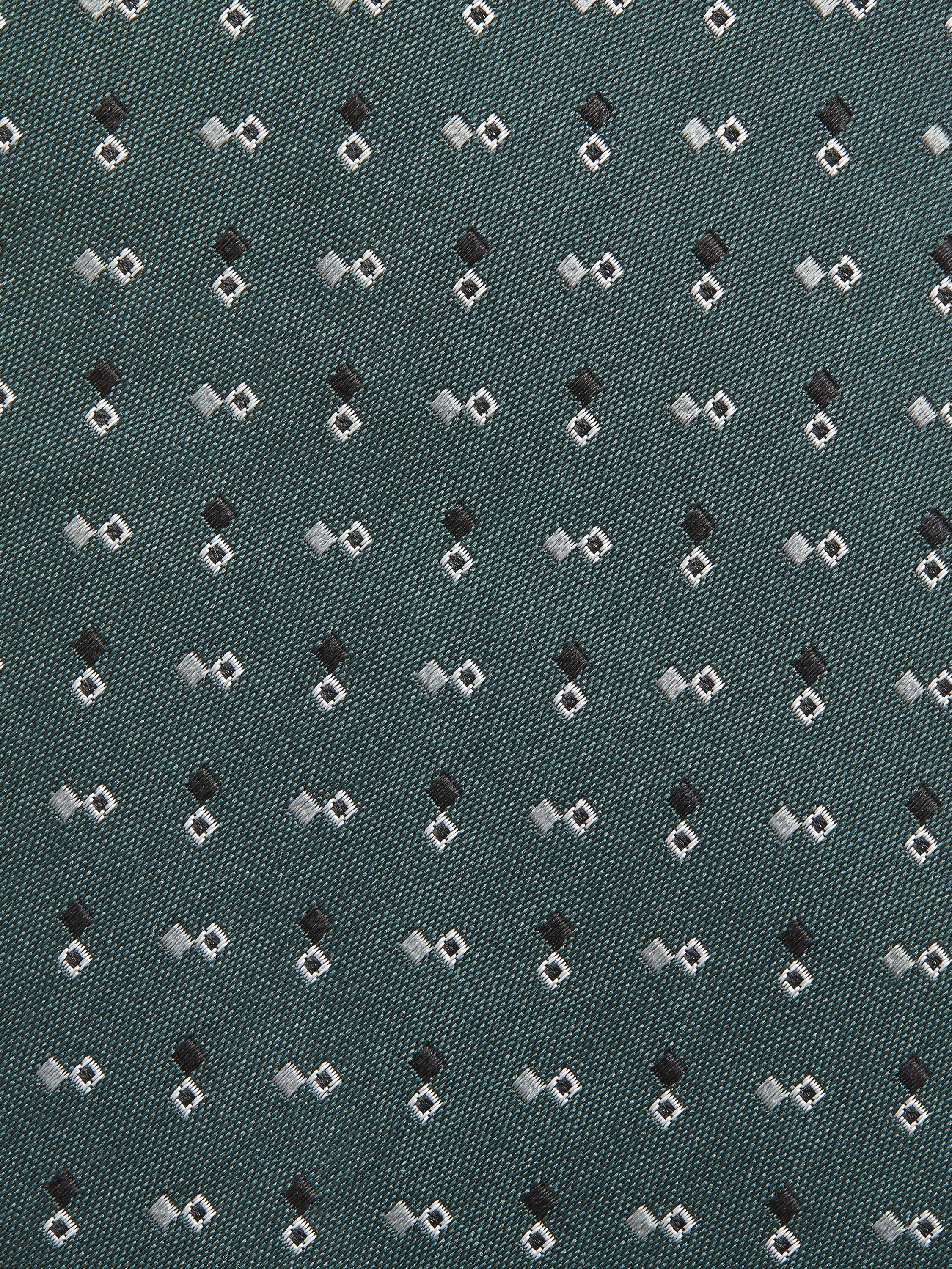 Dark Green Silk Tie Product detail photo #1
