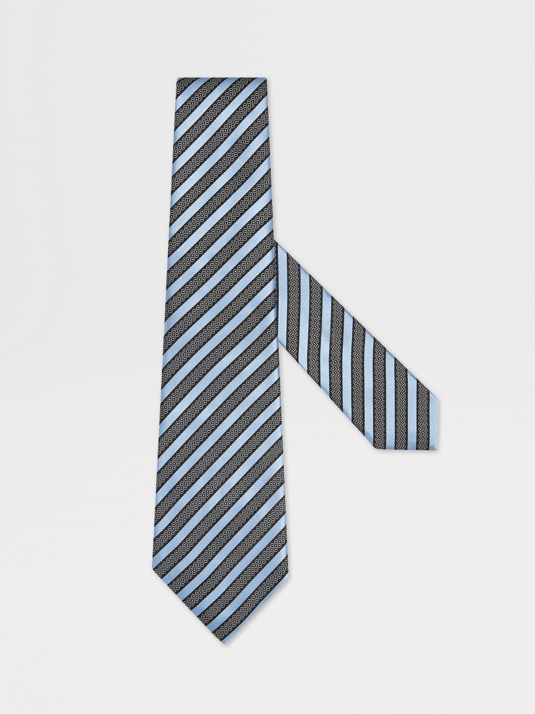 Light Blue Silk and Cotton Tie Main product photo