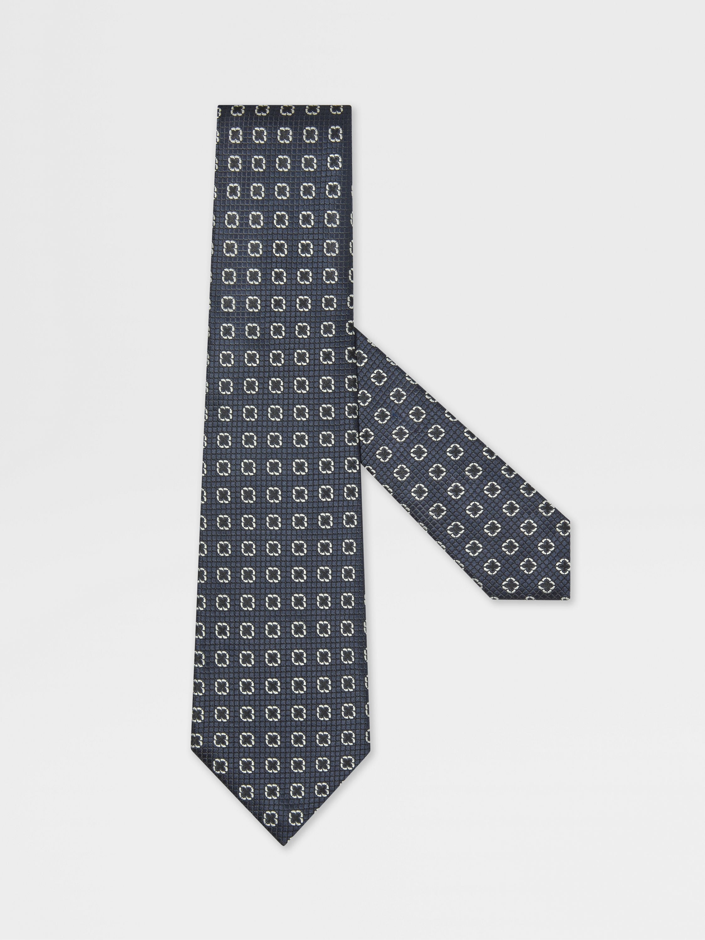 Dark Blue Silk Tie Main product photo