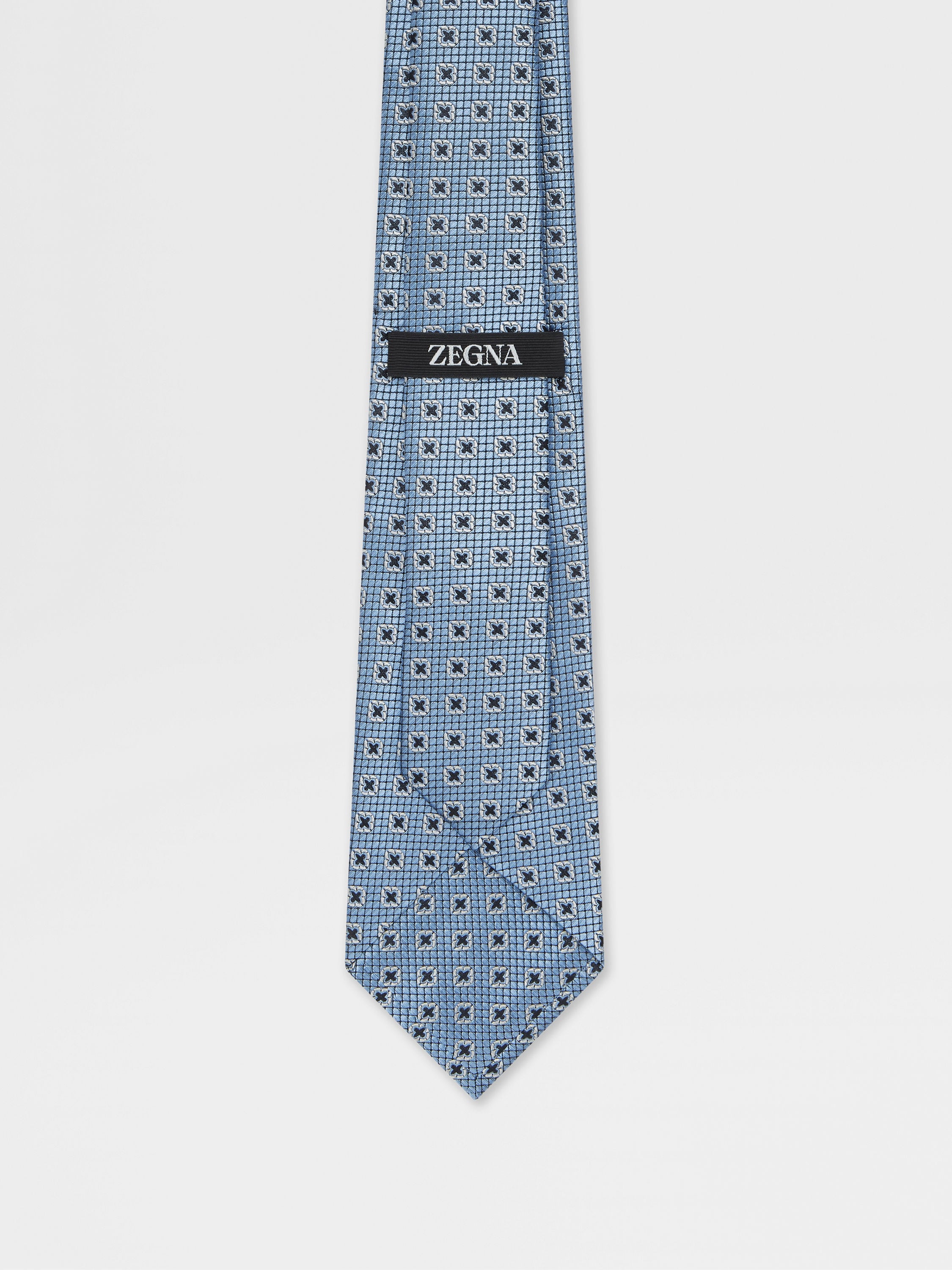 Light Blue Silk Tie Product detail photo #2
