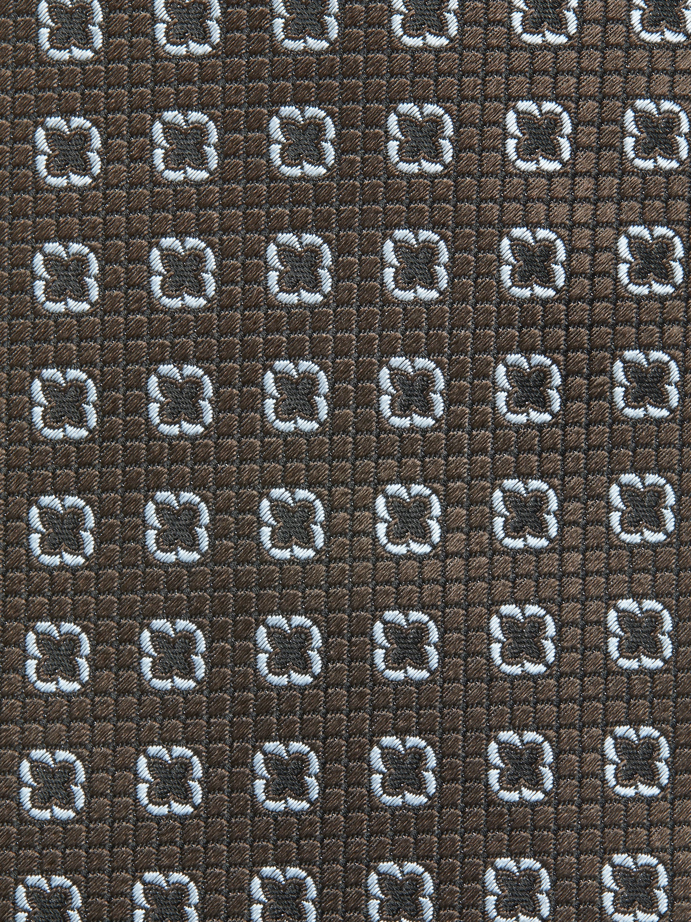 Krawatte aus Seide in Dunkelbraun Detailfoto #1 des Produkts