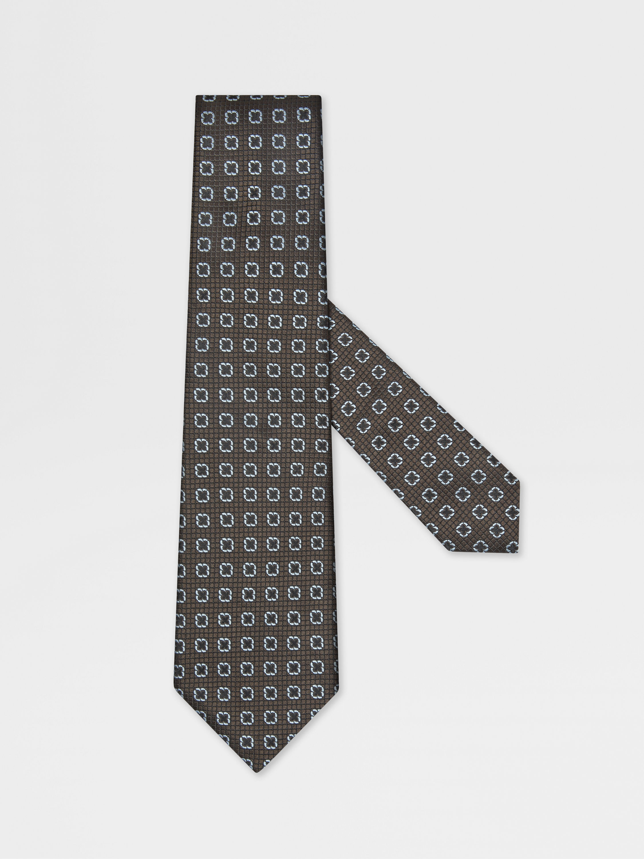 Dark Brown Silk Tie Main product photo