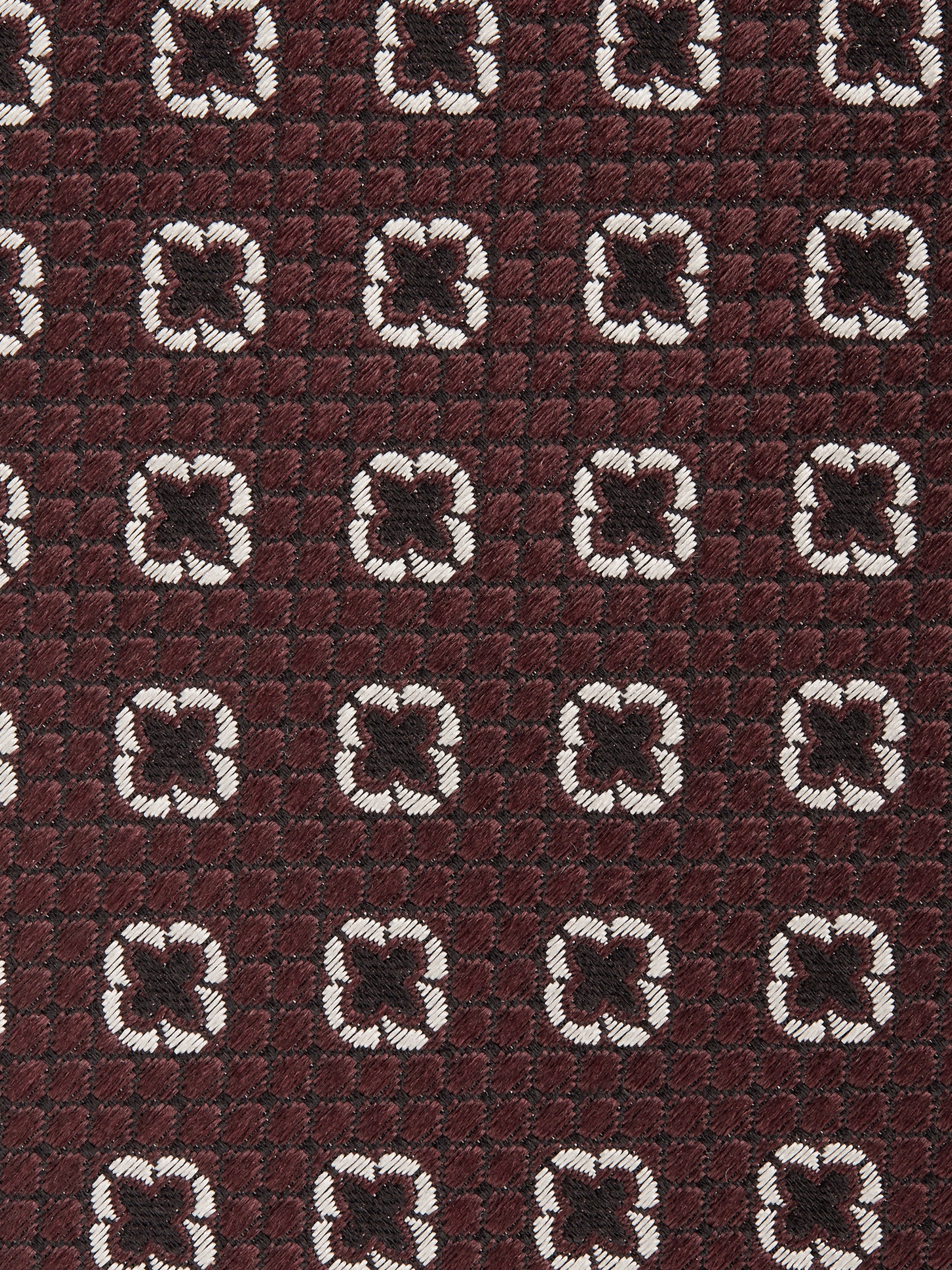 Burgundy Silk Tie Product detail photo #1