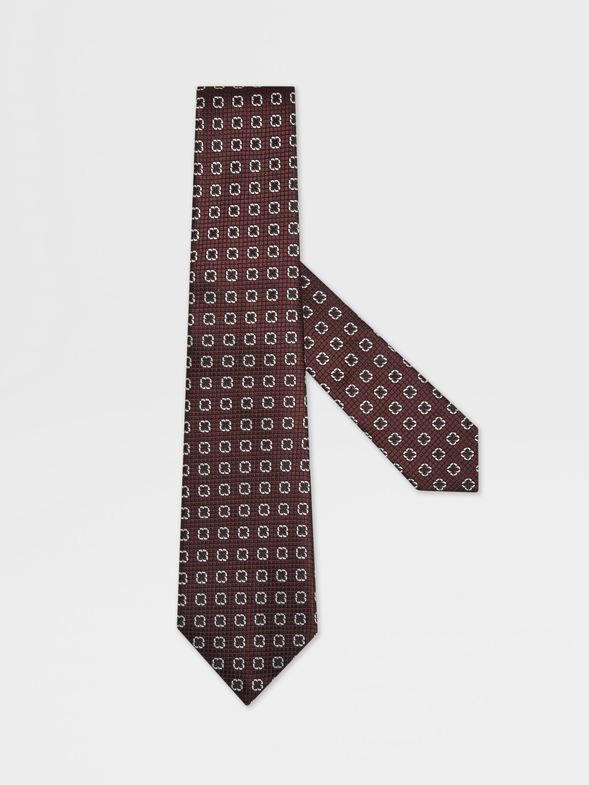 Burgundy Silk Tie Main product photo