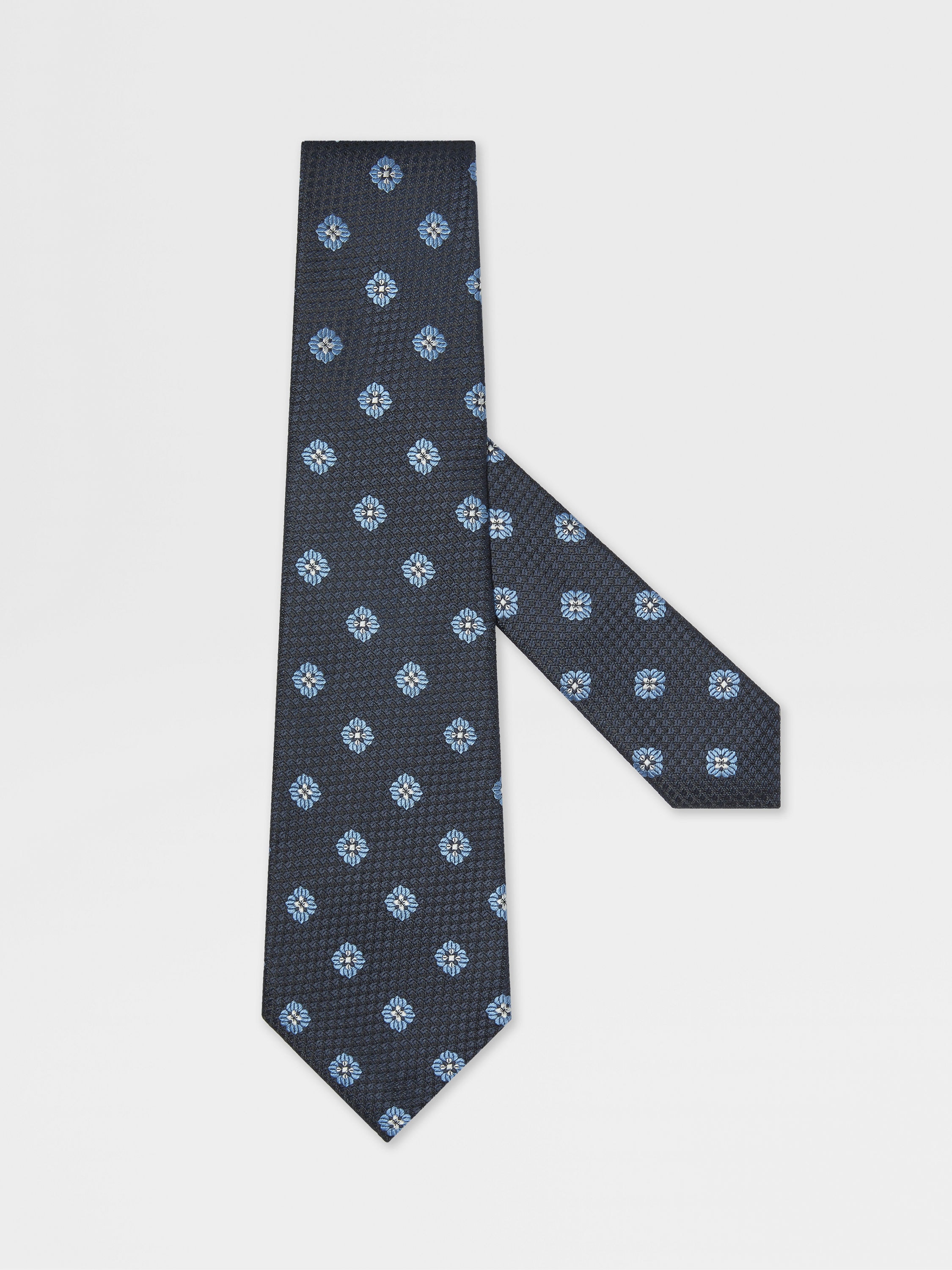 Dark Blue Silk Tie Main product photo