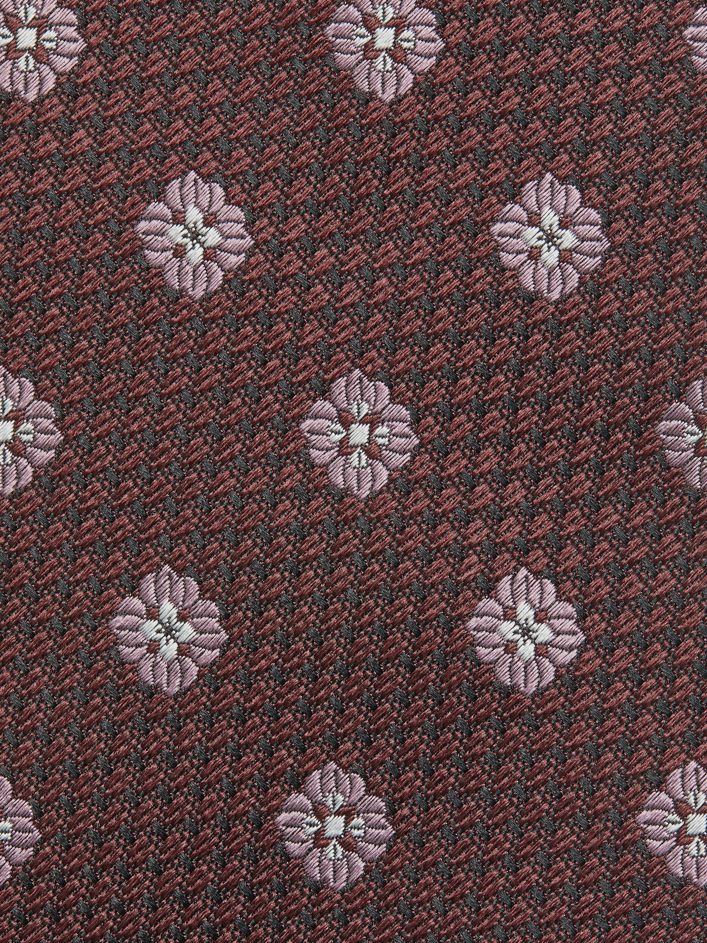 Burgundy Silk Tie Product detail photo #1